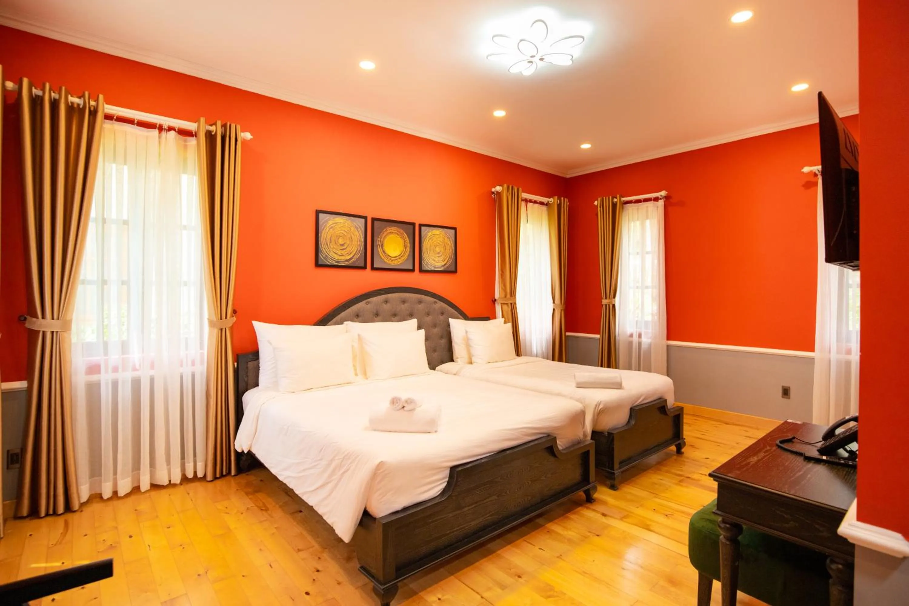 Bedroom, Bed in Omirita Resort Dalat