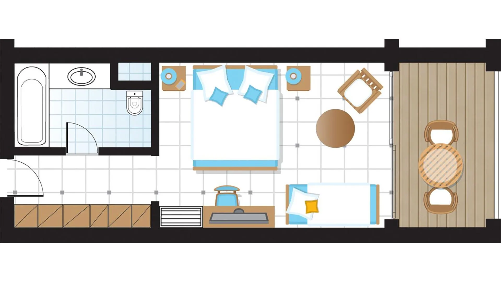 Floor plan in Grecotel La Riviera at Riviera Olympia & Aqua Park