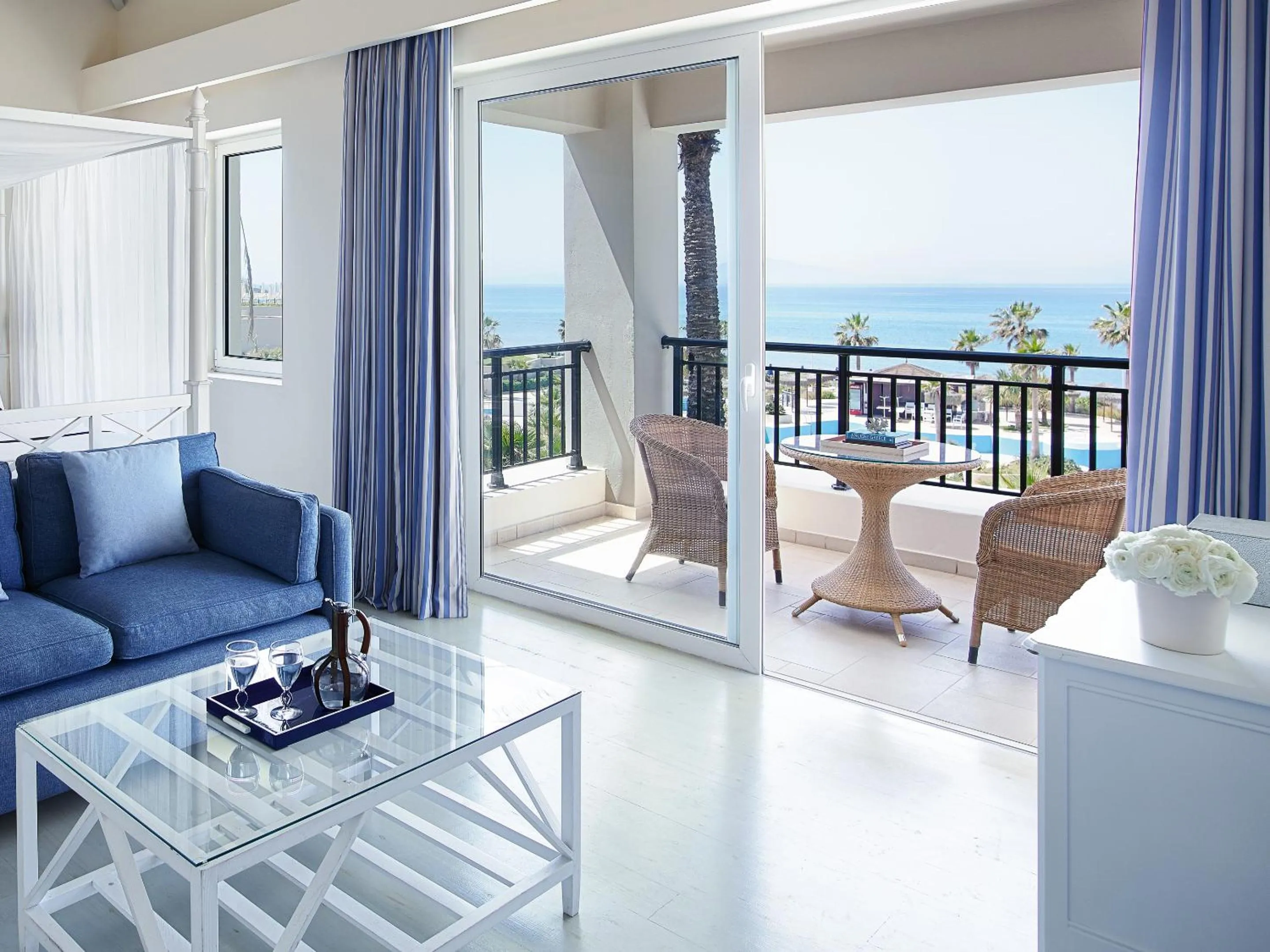 Living room in Grecotel La Riviera at Riviera Olympia & Aqua Park