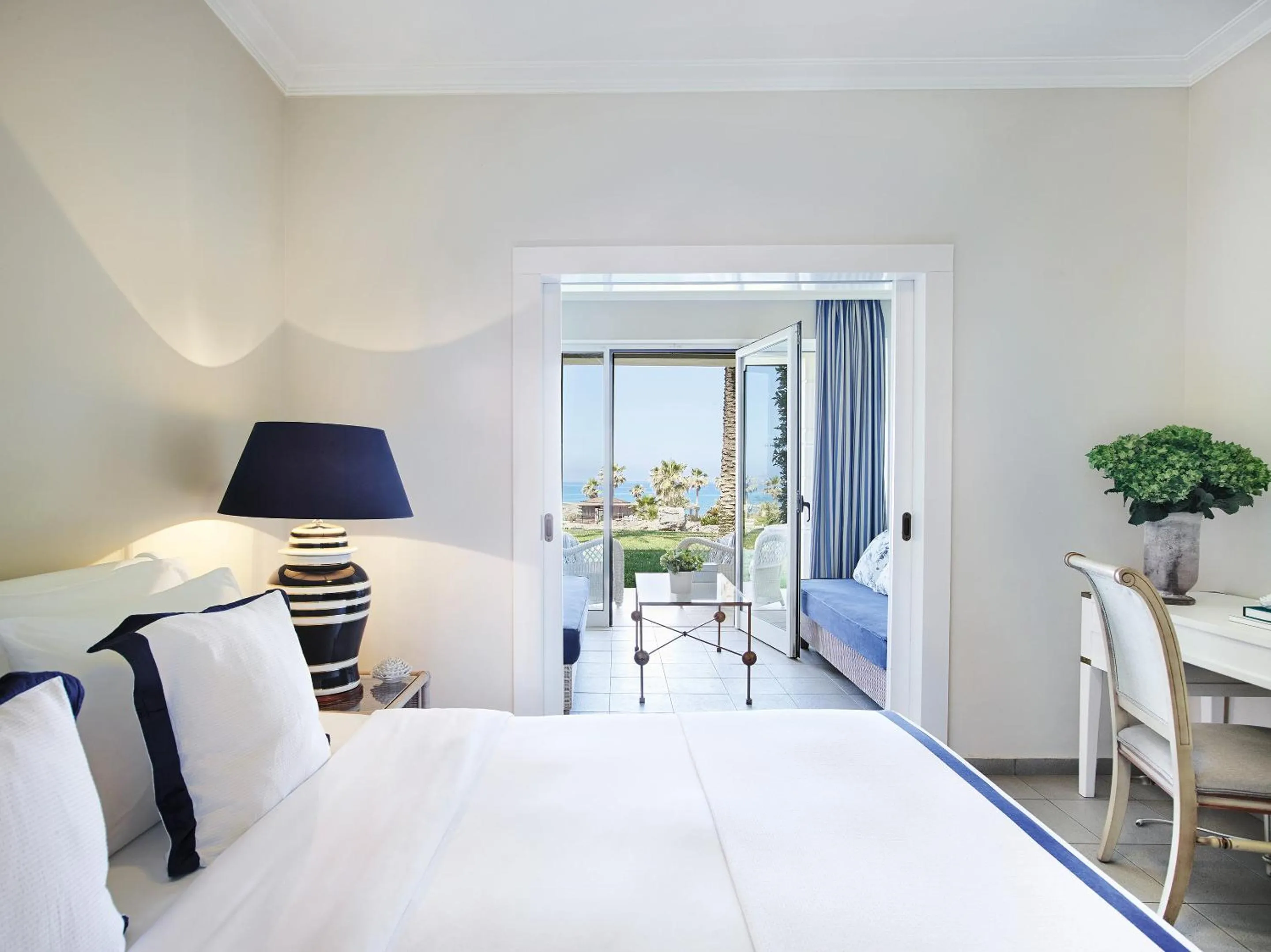 Bed in Grecotel La Riviera at Riviera Olympia & Aqua Park