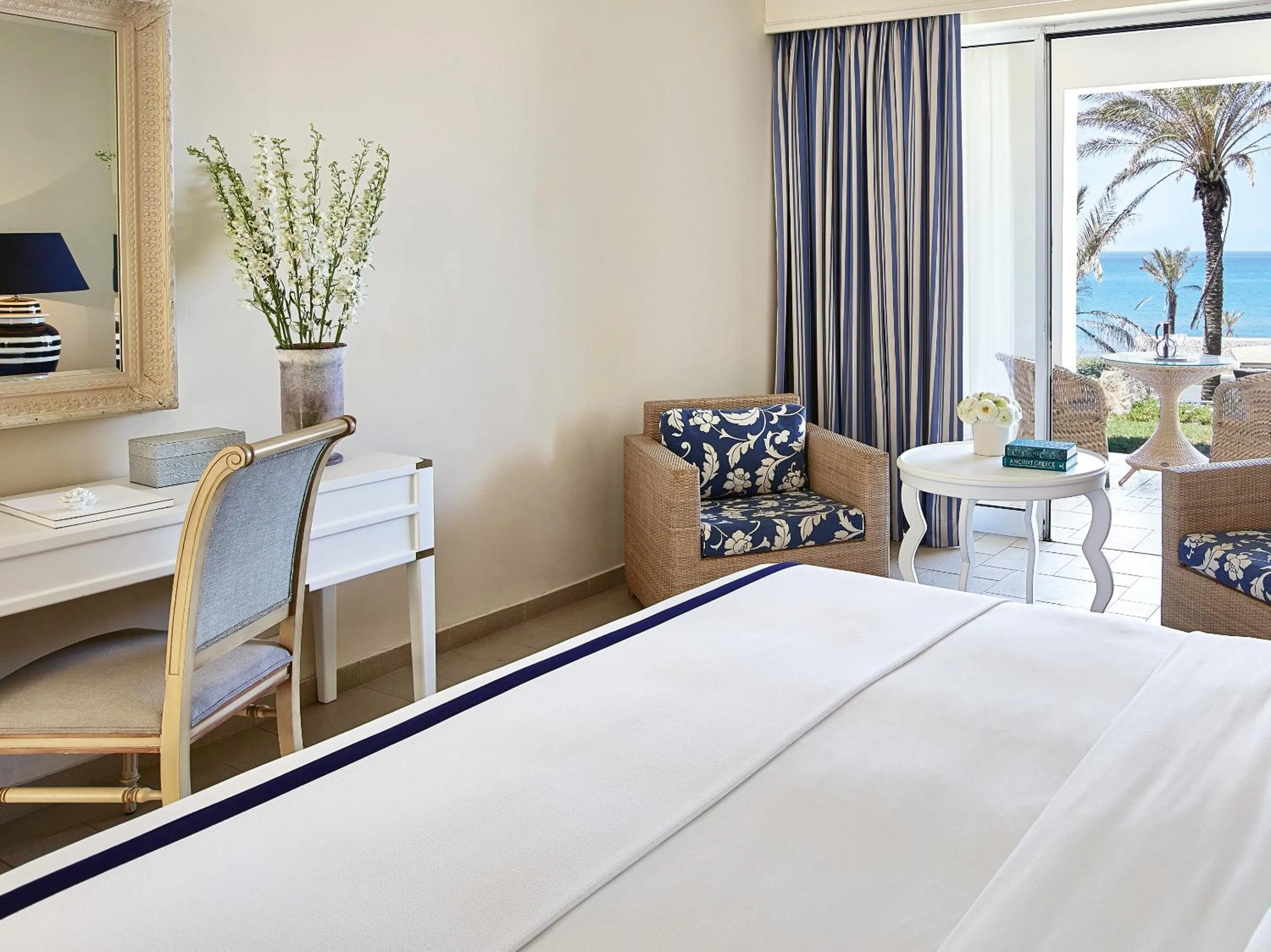 Decorative detail, Bed in Grecotel La Riviera at Riviera Olympia & Aqua Park