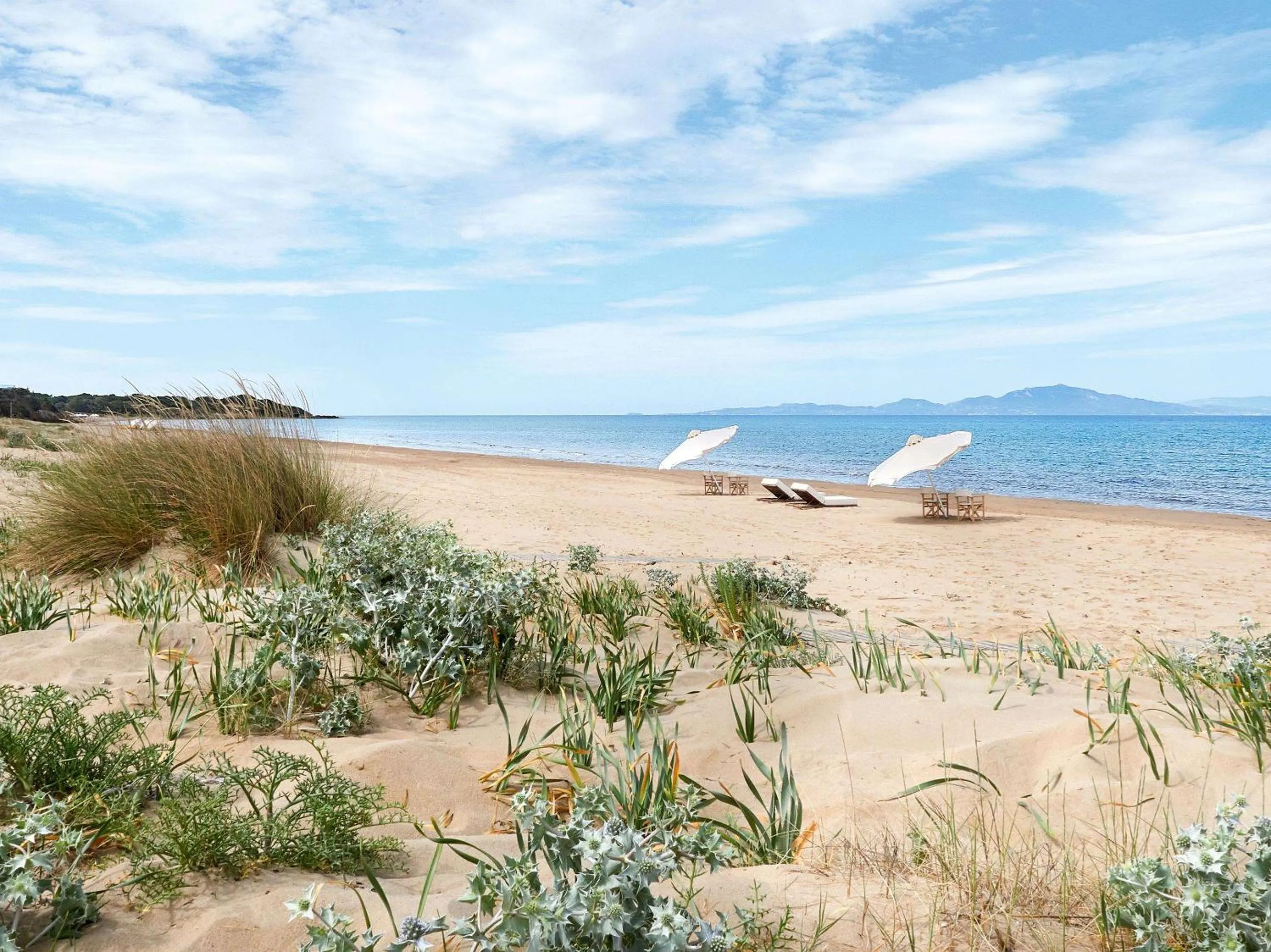 Beach in Grecotel La Riviera at Riviera Olympia & Aqua Park