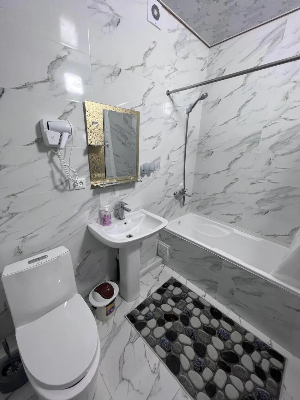 Bathroom in Central Asia Hotel