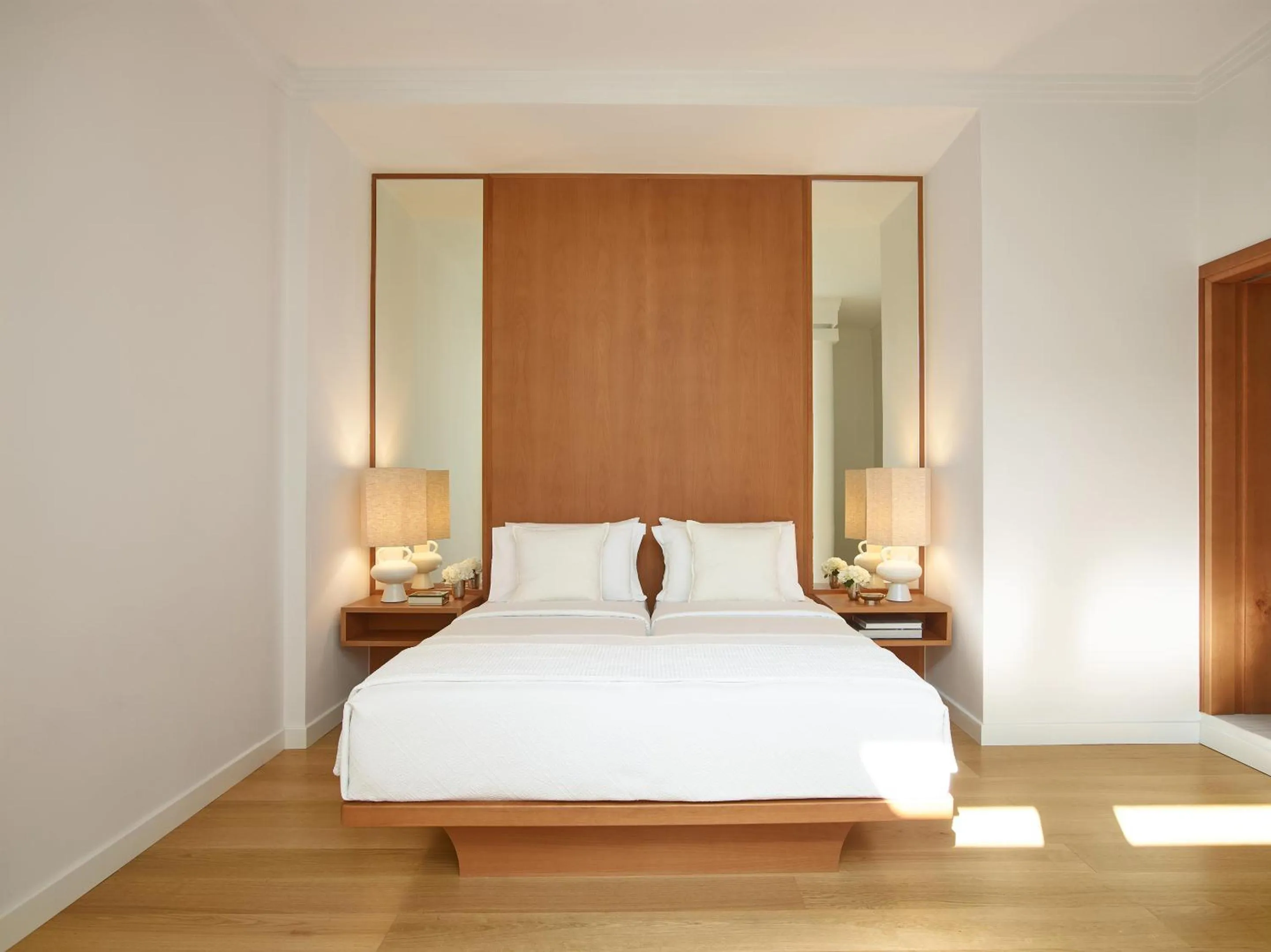 Bed in Mandola Rosa at Riviera Olympia, A Grecotel Resort to Live