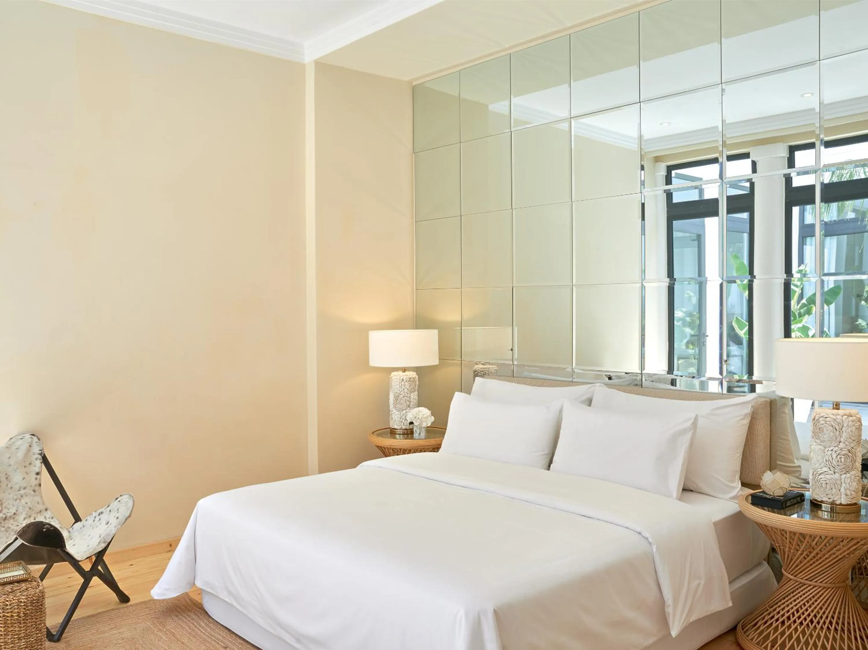 Bed in Mandola Rosa at Riviera Olympia, A Grecotel Resort to Live