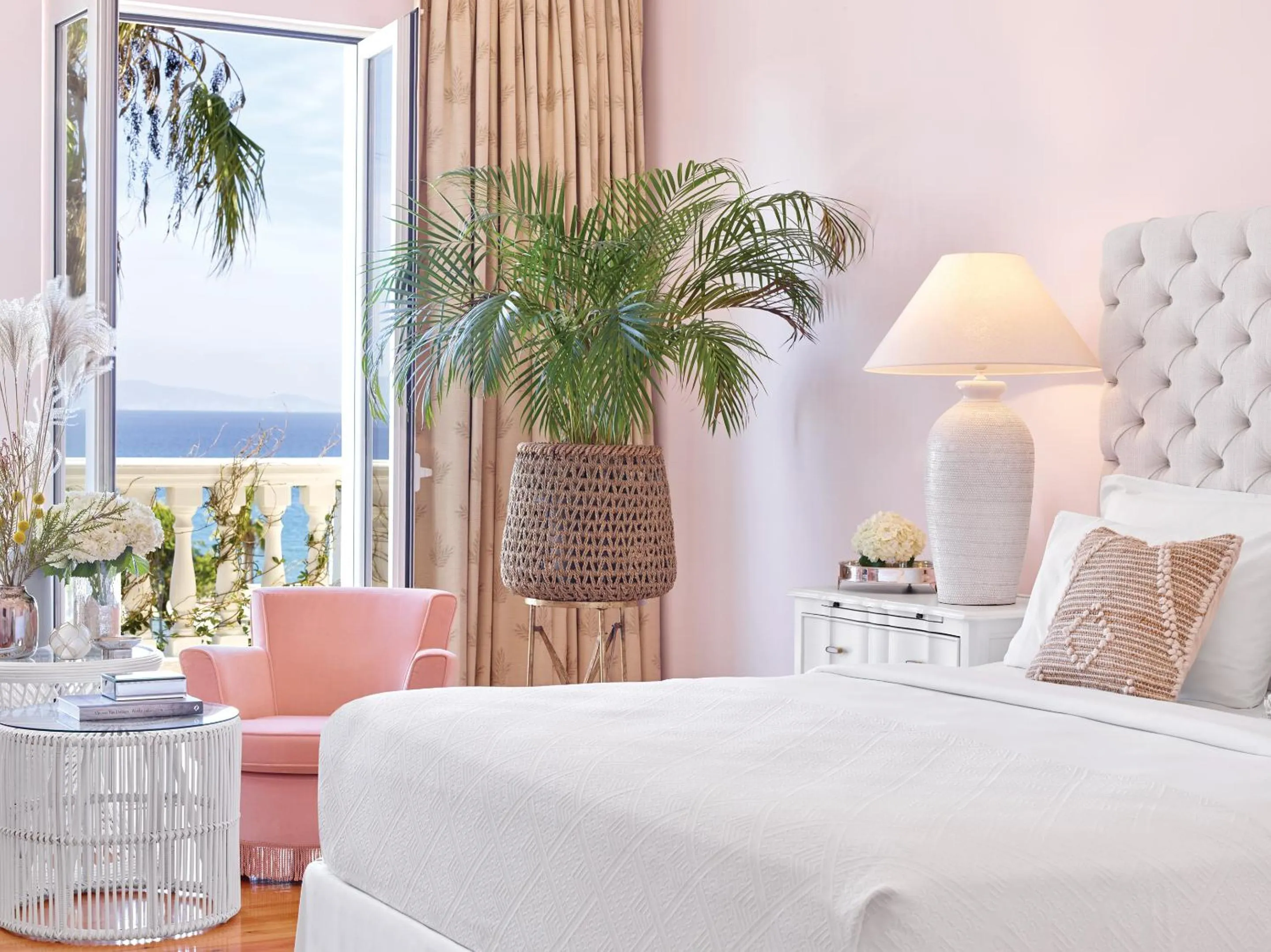 Bed in Mandola Rosa at Riviera Olympia, A Grecotel Resort to Live