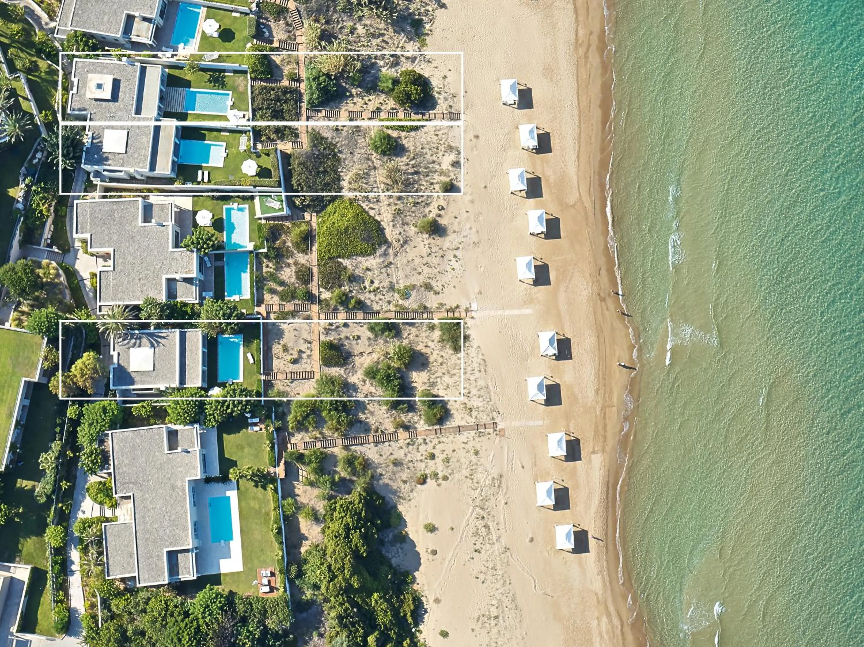Property building in Mandola Rosa at Riviera Olympia, A Grecotel Resort to Live