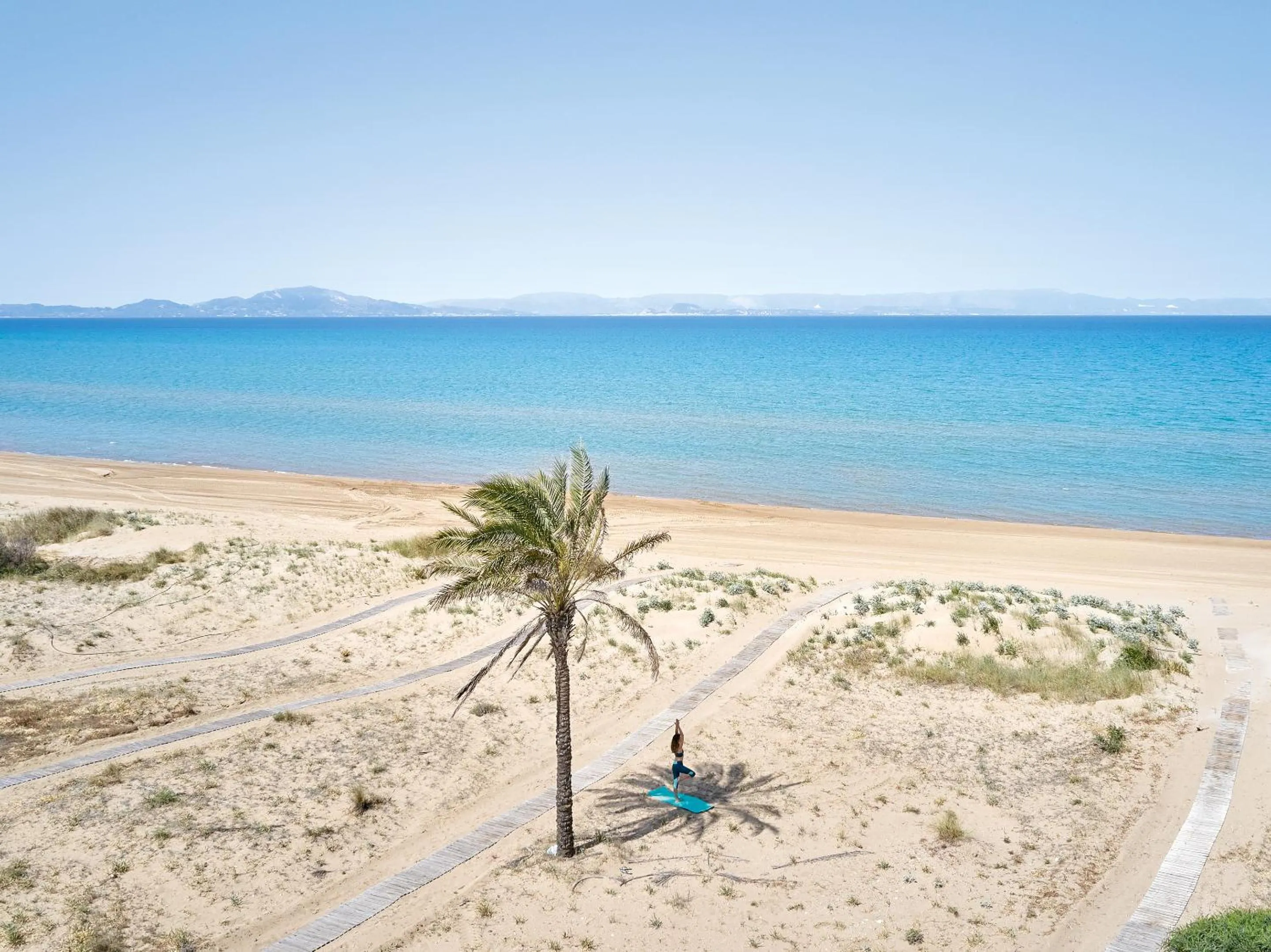 Beach in Mandola Rosa at Riviera Olympia, A Grecotel Resort to Live
