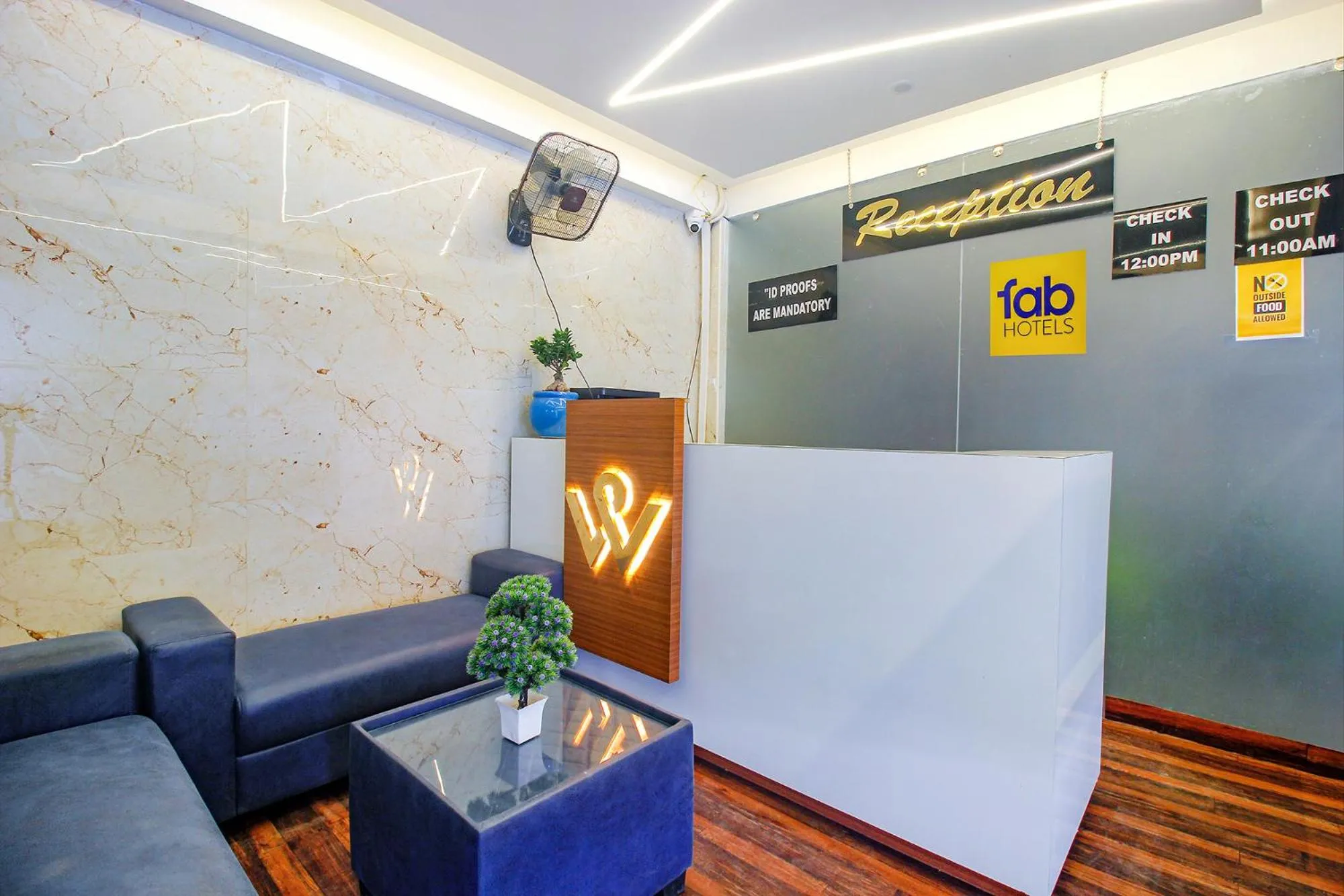 Lobby or reception in FabHotel W Grand Suites