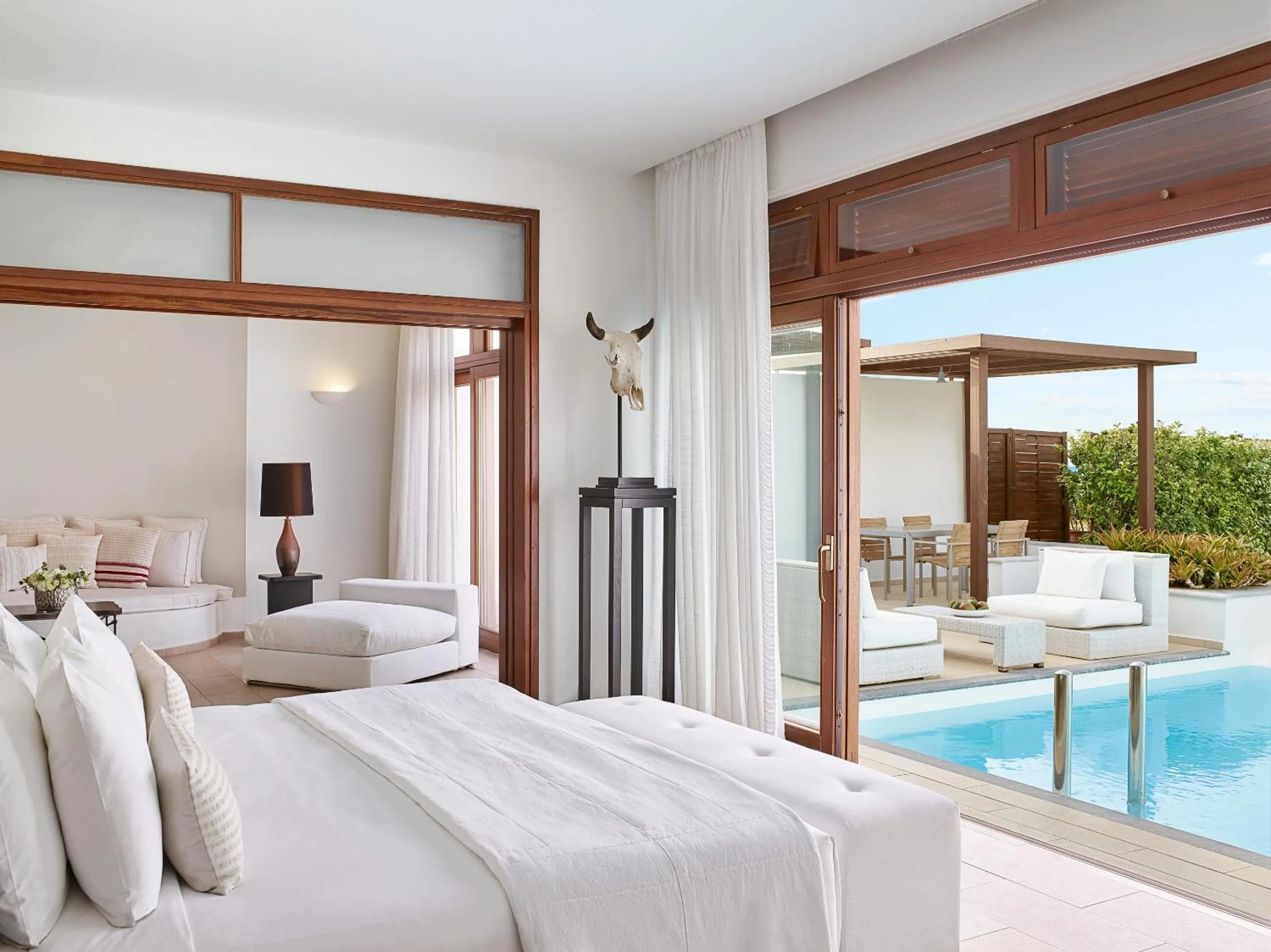 Bed in Amirandes, A Grecotel Resort to Live