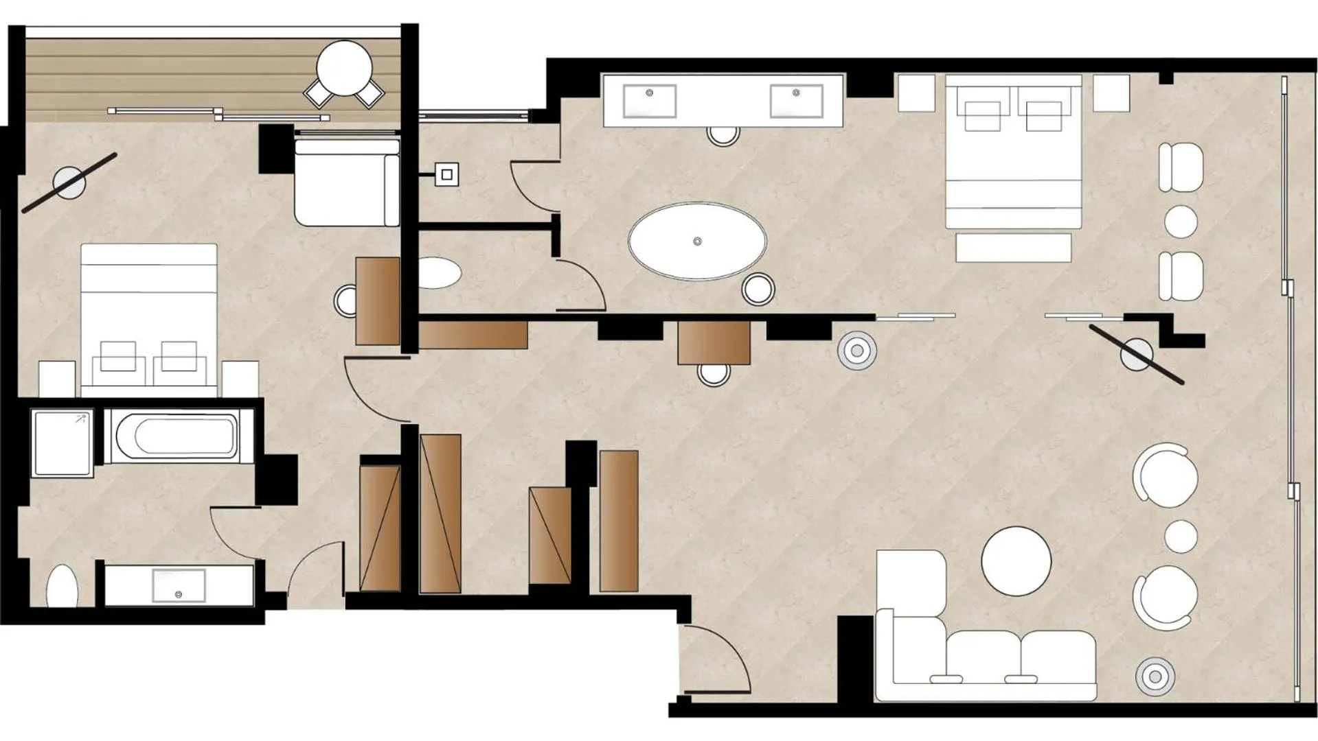 Floor plan in Amirandes, A Grecotel Resort to Live