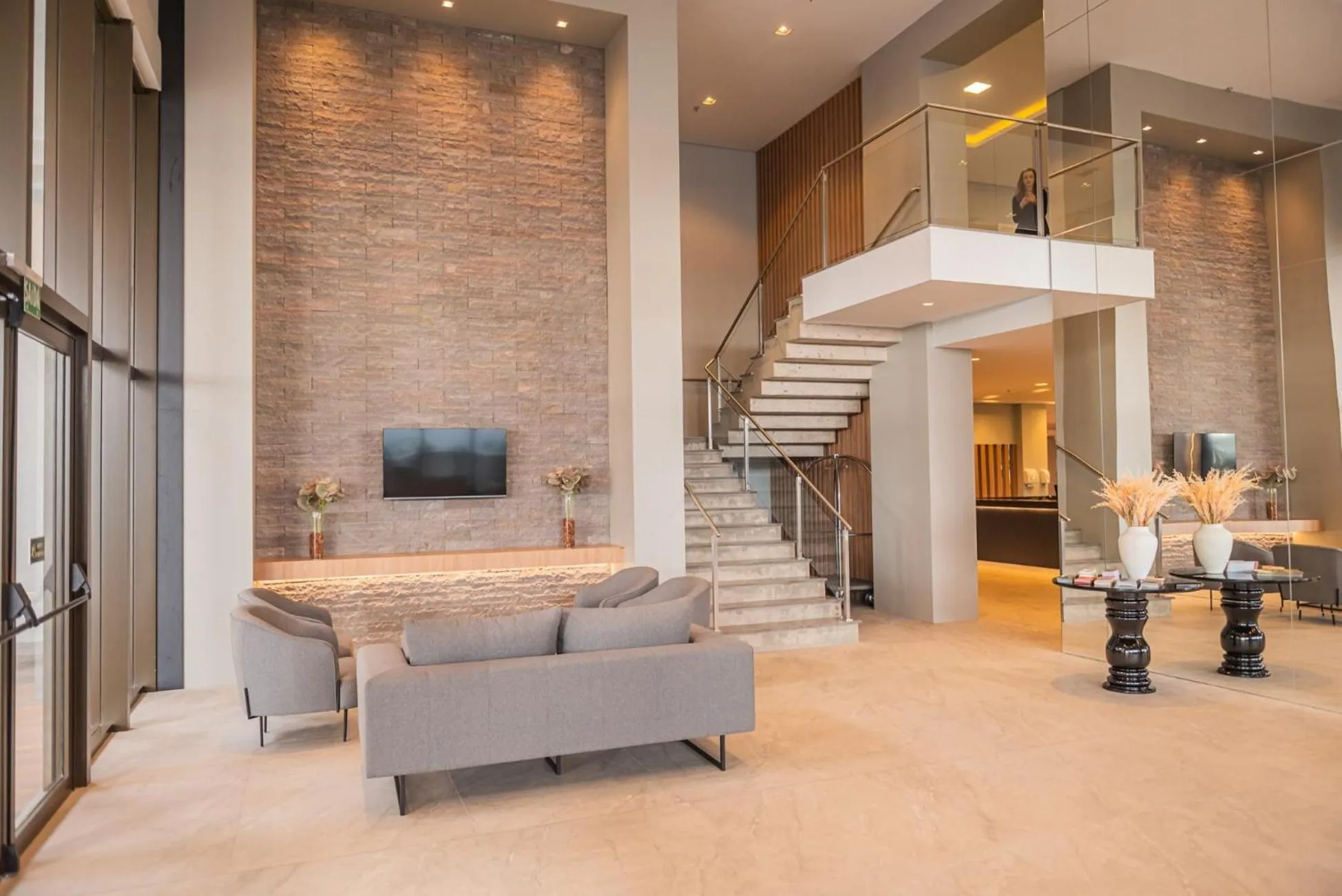 Communal lounge/ TV room in Dall'Onder Planalto Hotel Bento Gonçalves