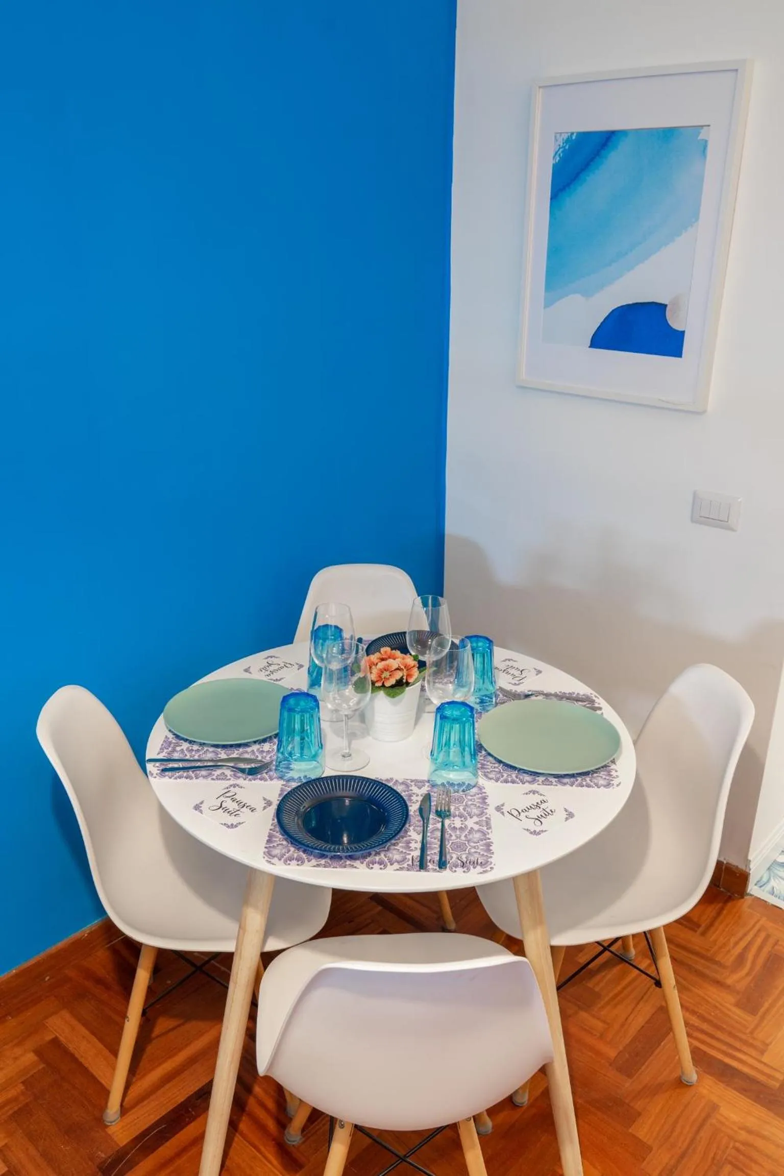 Dining area in Pausea Suite