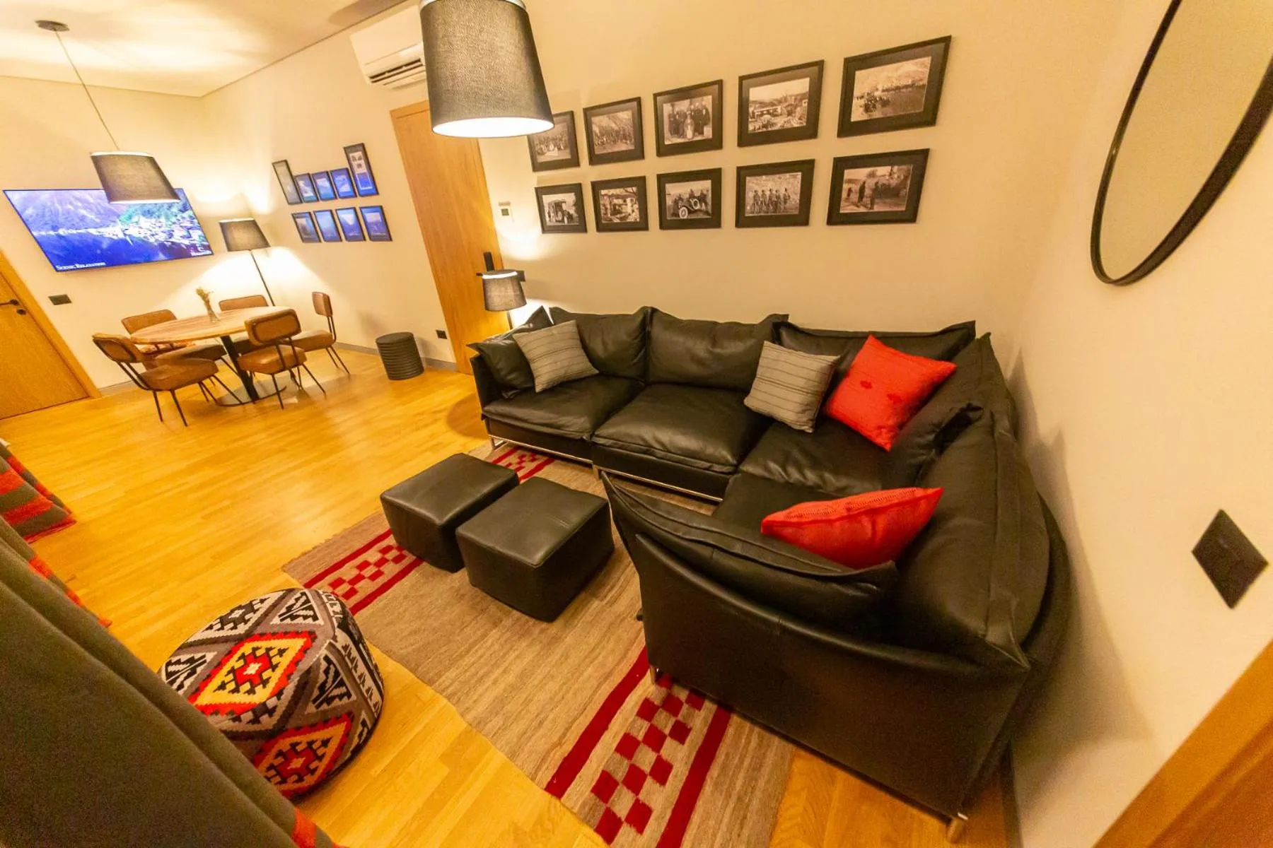 Communal lounge/ TV room in Melesin Distillery