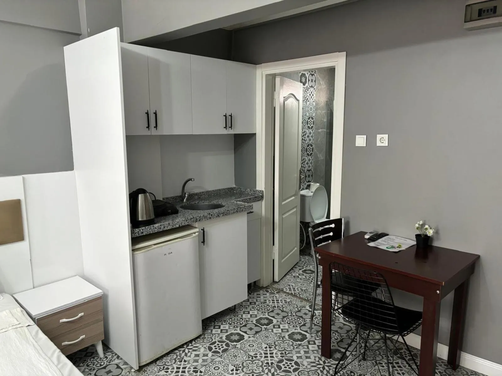 Kitchen or kitchenette in Mara Suite Taxim