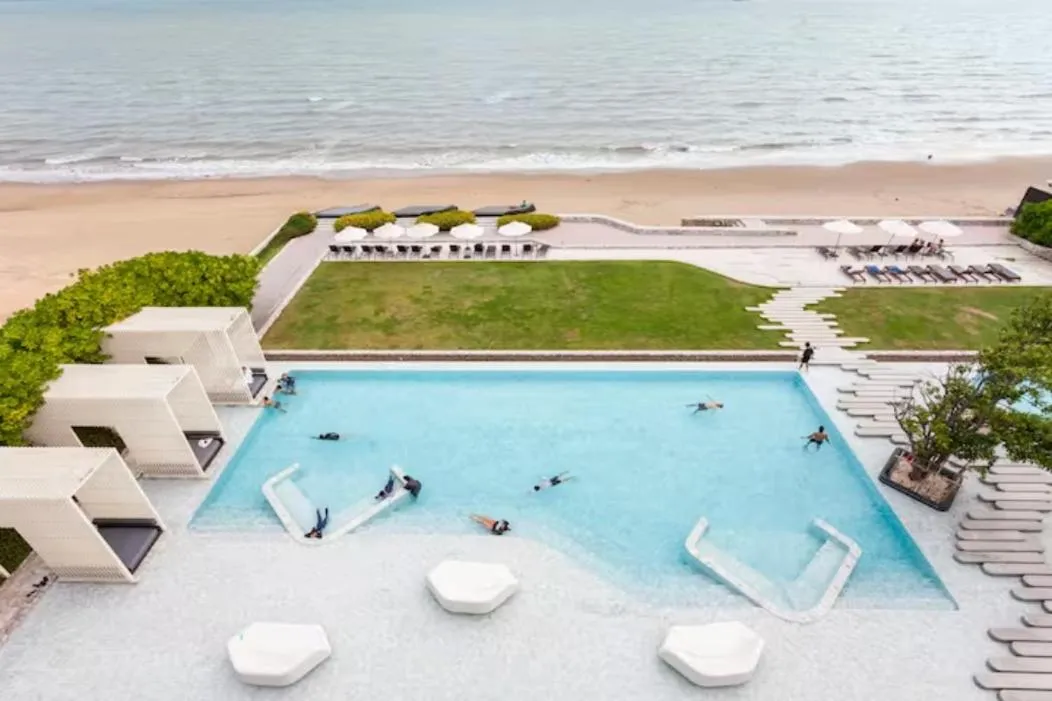 Swimming pool in Family Suite Sea view 2Bedroom at Veranda Residence Pattaya