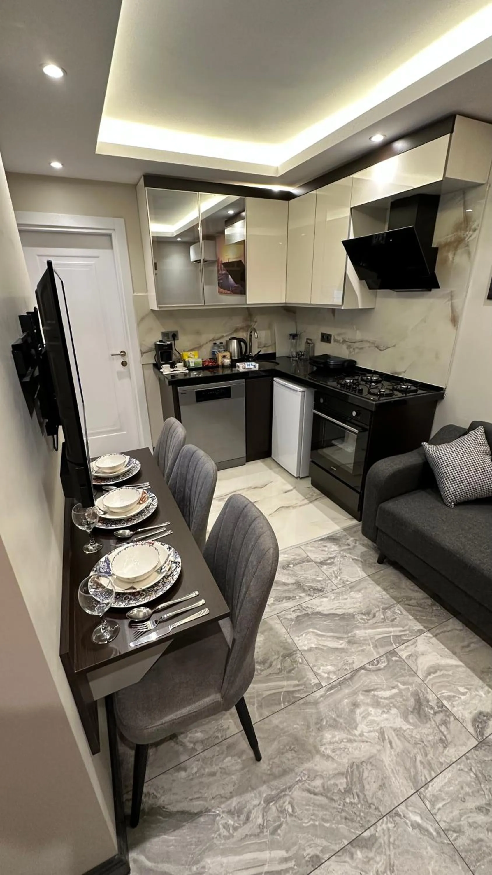 Kitchen or kitchenette in Mar Boutique Apartment