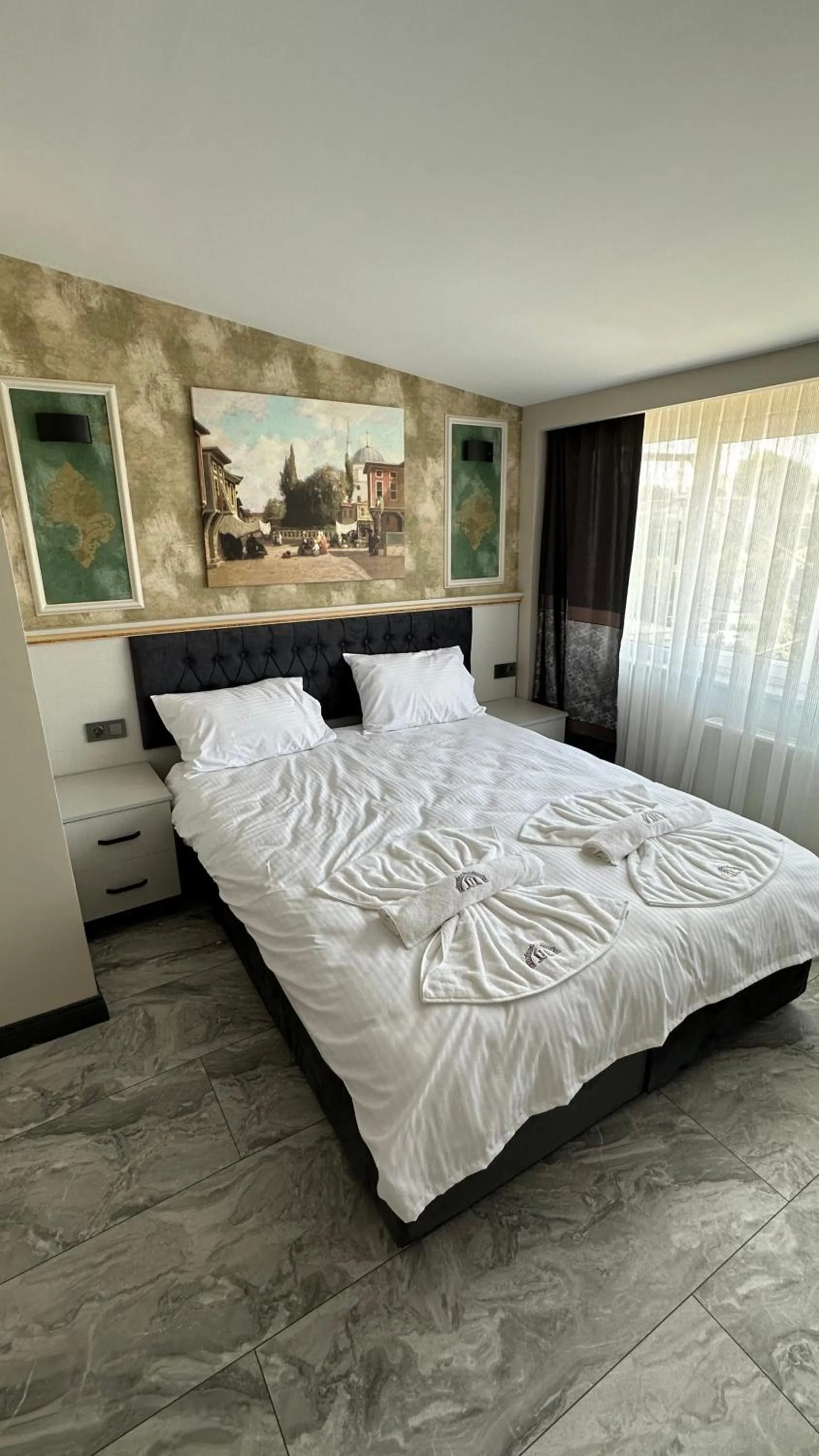 Bed in Mar Boutique Apartment