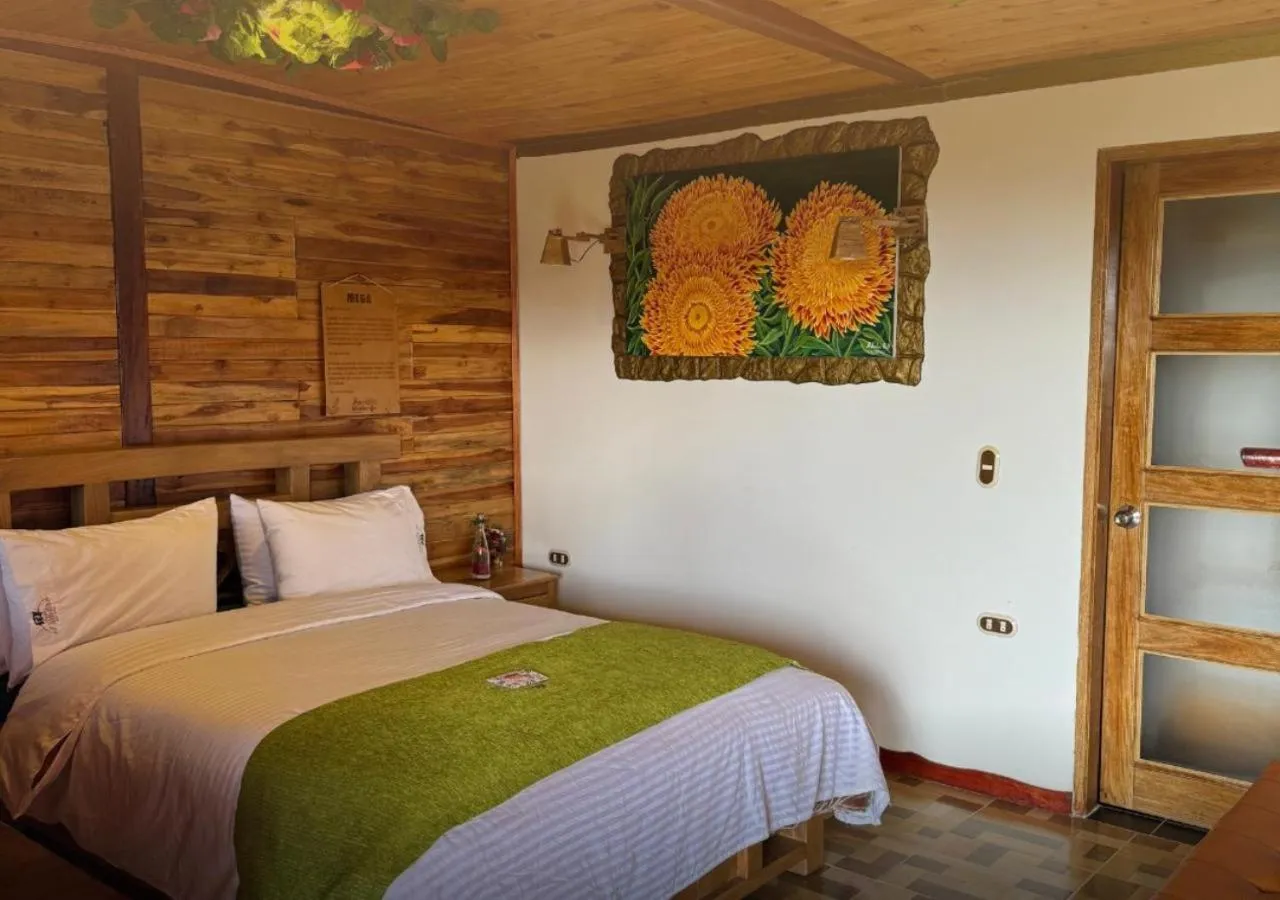 Bed in Jardin de los Silleteros Agro Parque Hotel