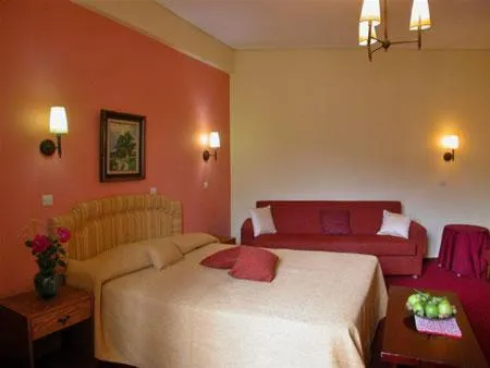 Bed in Hotel Elvetia