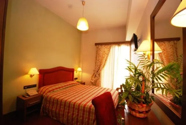 Bed in Hotel Elvetia