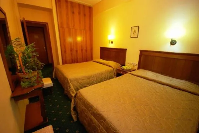 Bed in Hotel Elvetia