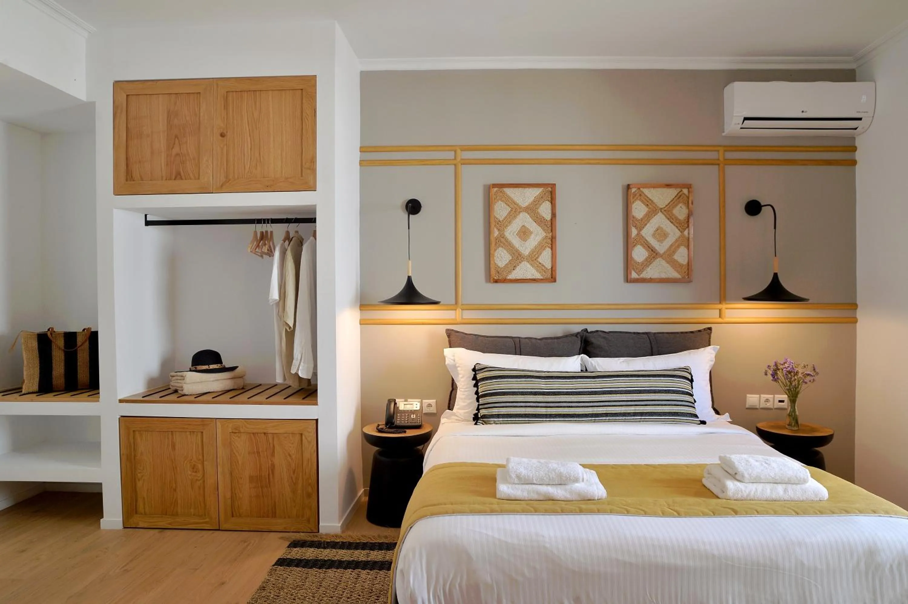 Photo of the whole room, Bed in Aktaion Beach Boutique Hotel & Spa