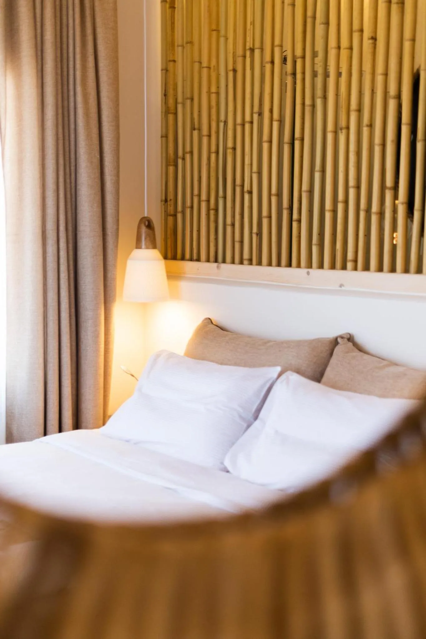 Bed in Aktaion Beach Boutique Hotel & Spa