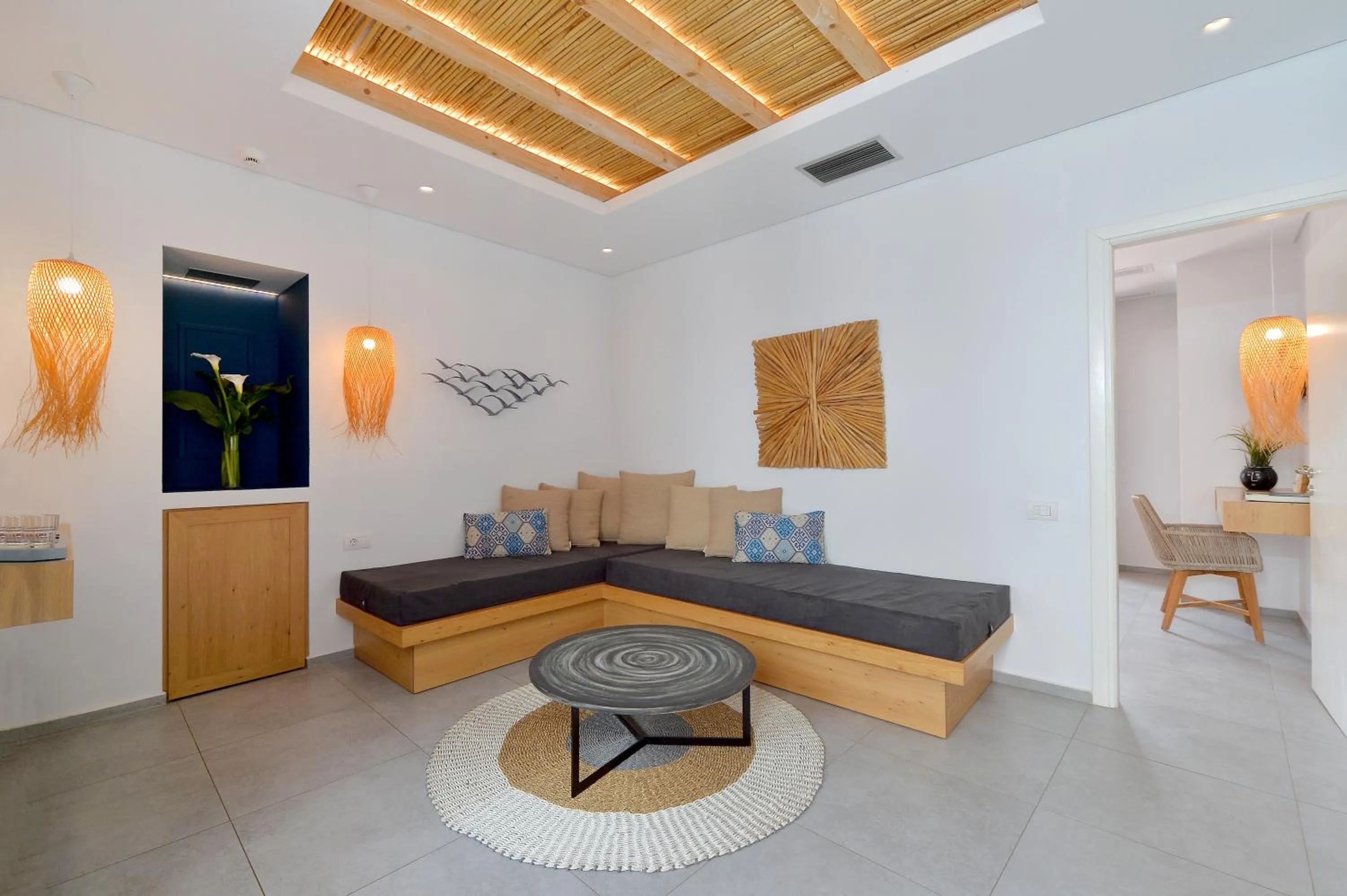 Living room in Aktaion Beach Boutique Hotel & Spa