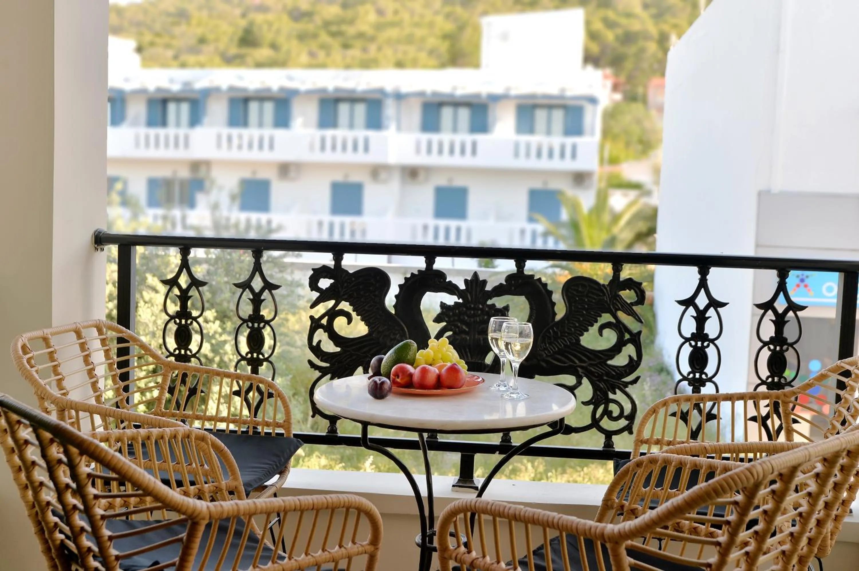 Balcony/Terrace in Aktaion Beach Boutique Hotel & Spa