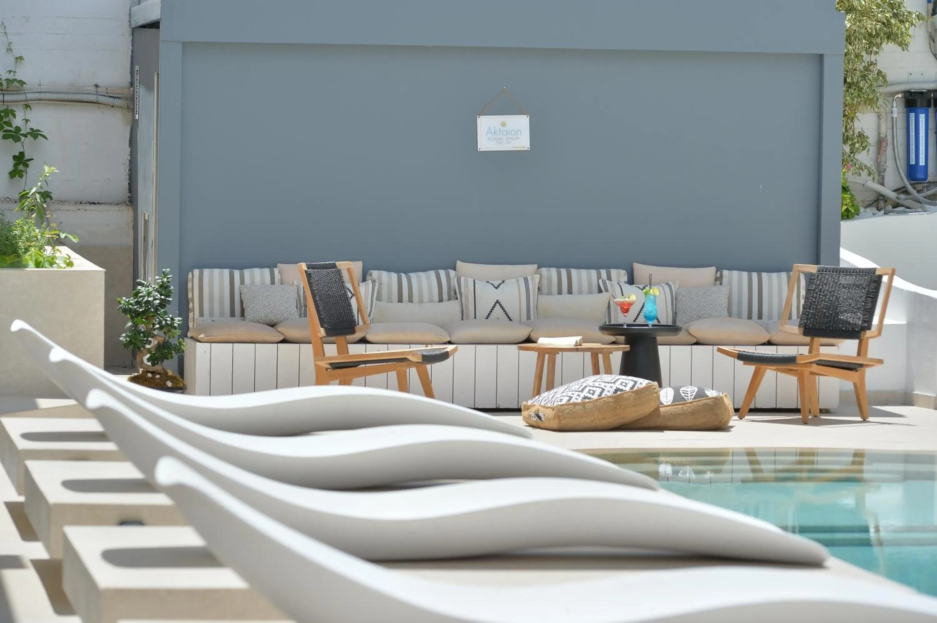 Swimming pool in Aktaion Beach Boutique Hotel & Spa