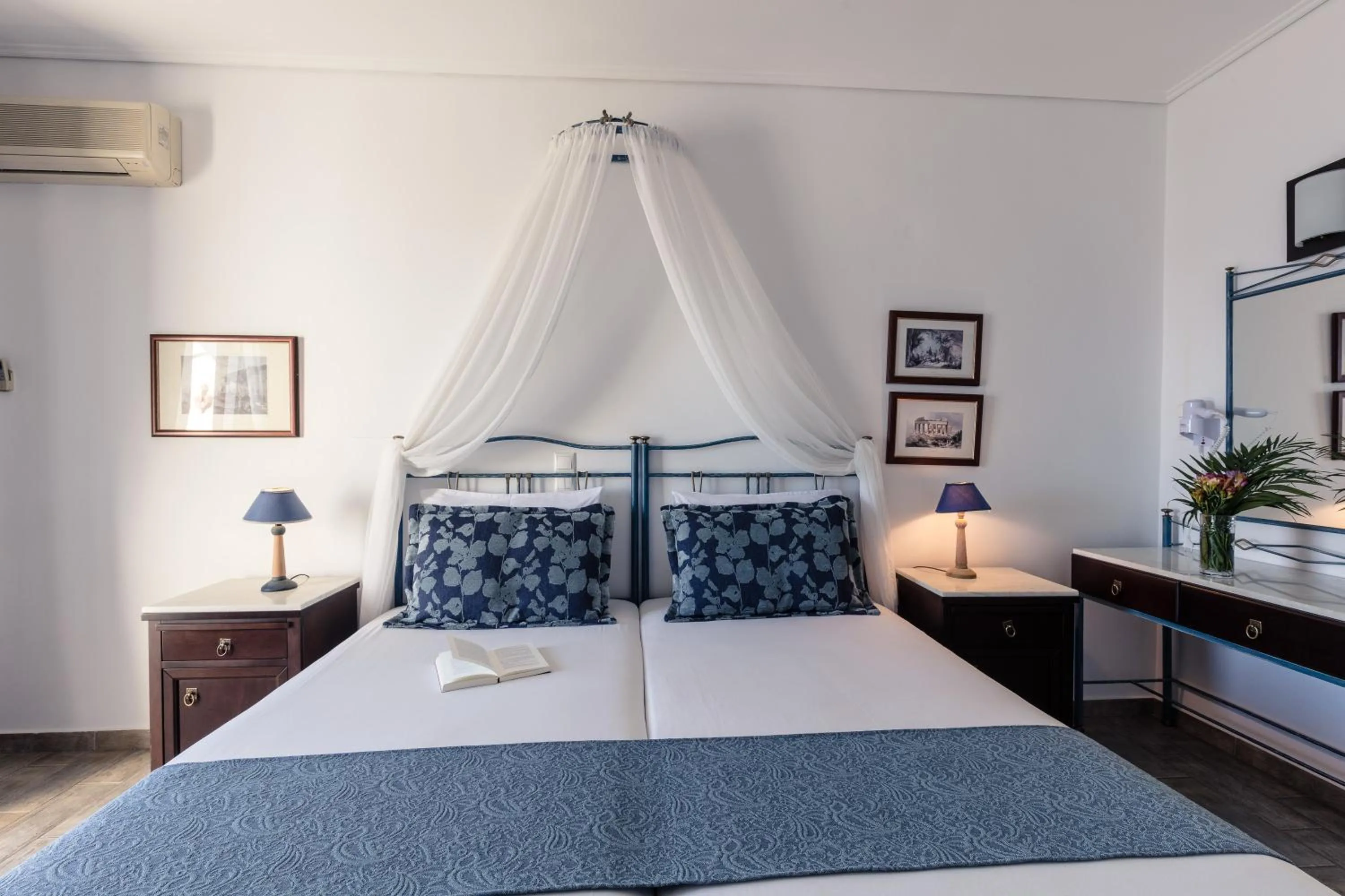 Bed in Dionysos Hotel