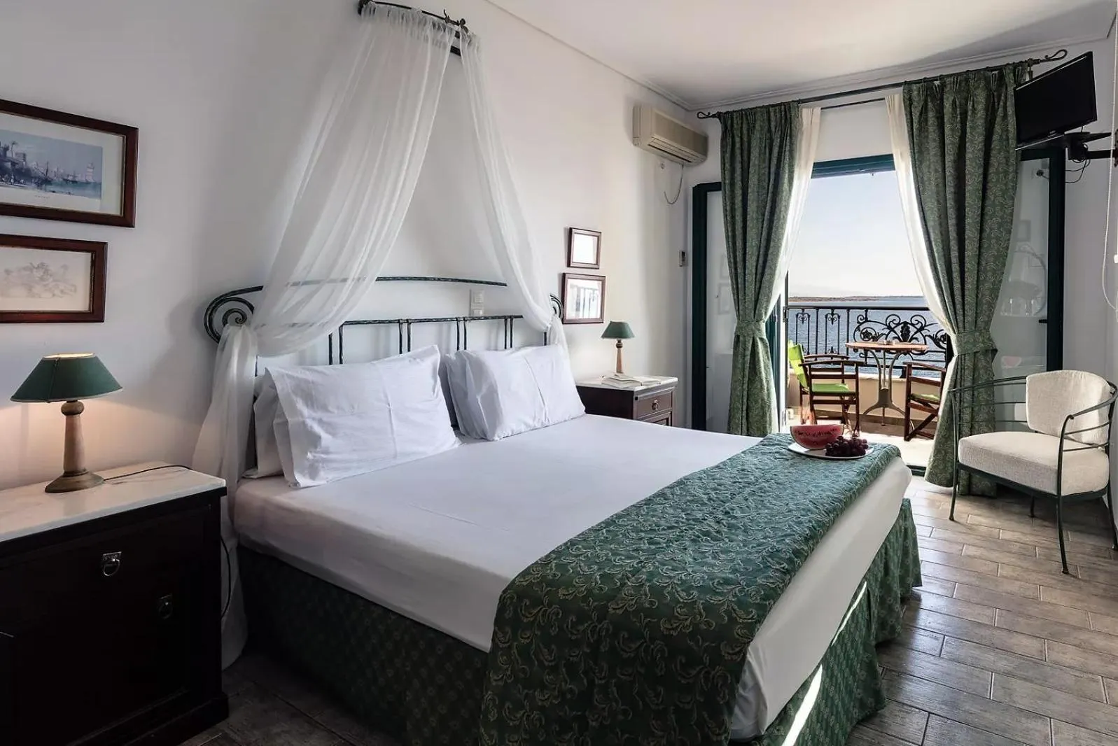 Bed in Dionysos Hotel