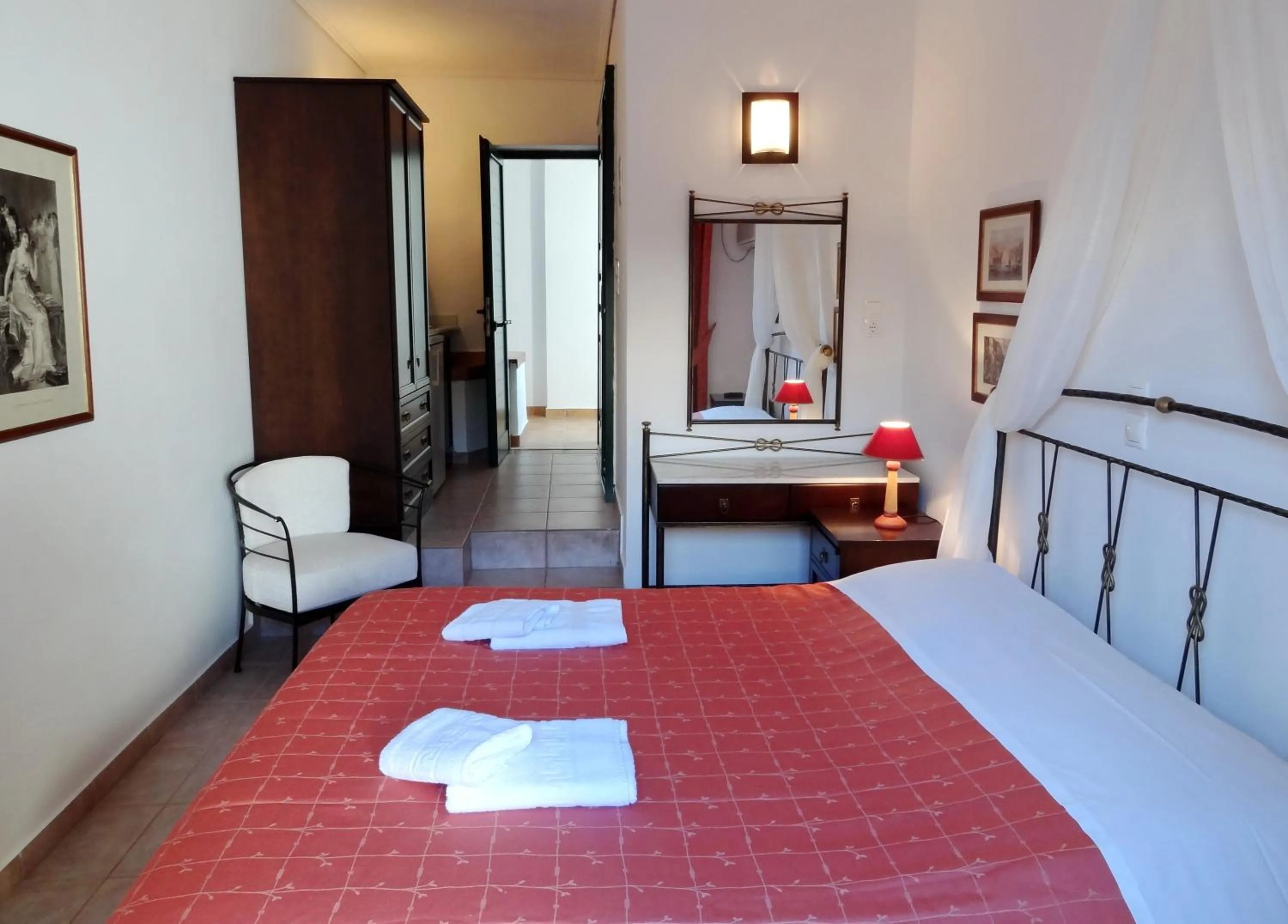 Bedroom, Bed in Dionysos Hotel