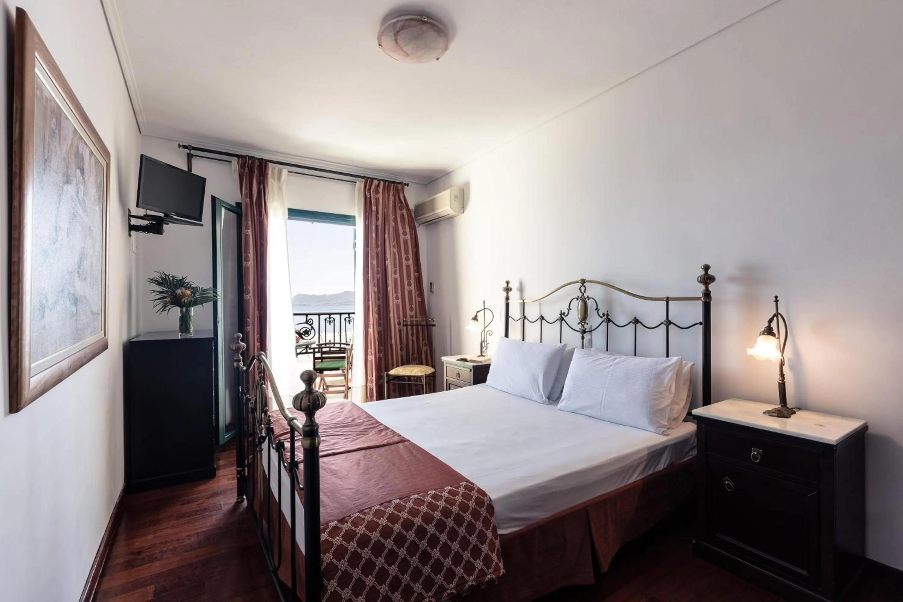 Bed in Dionysos Hotel