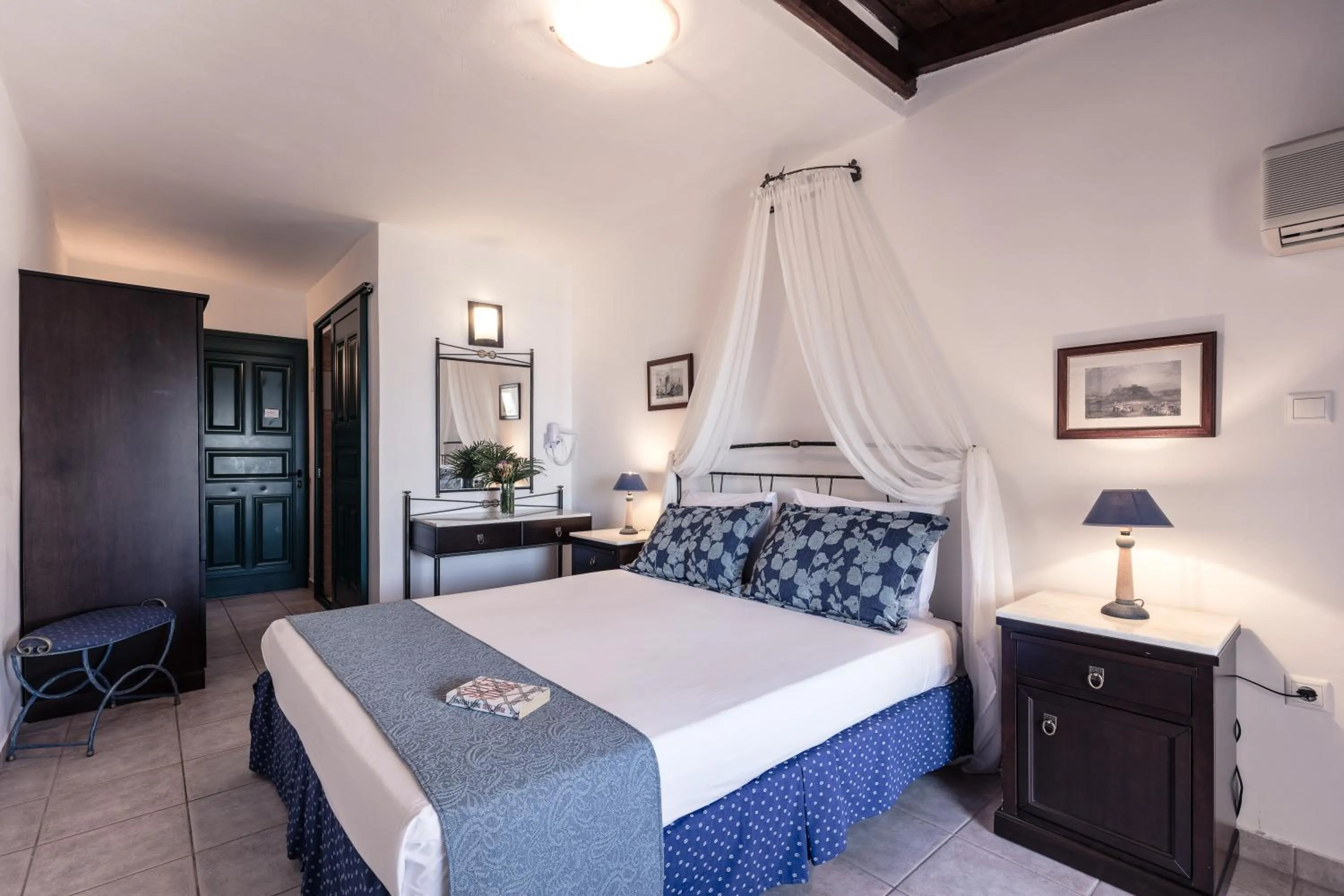 Bed in Dionysos Hotel