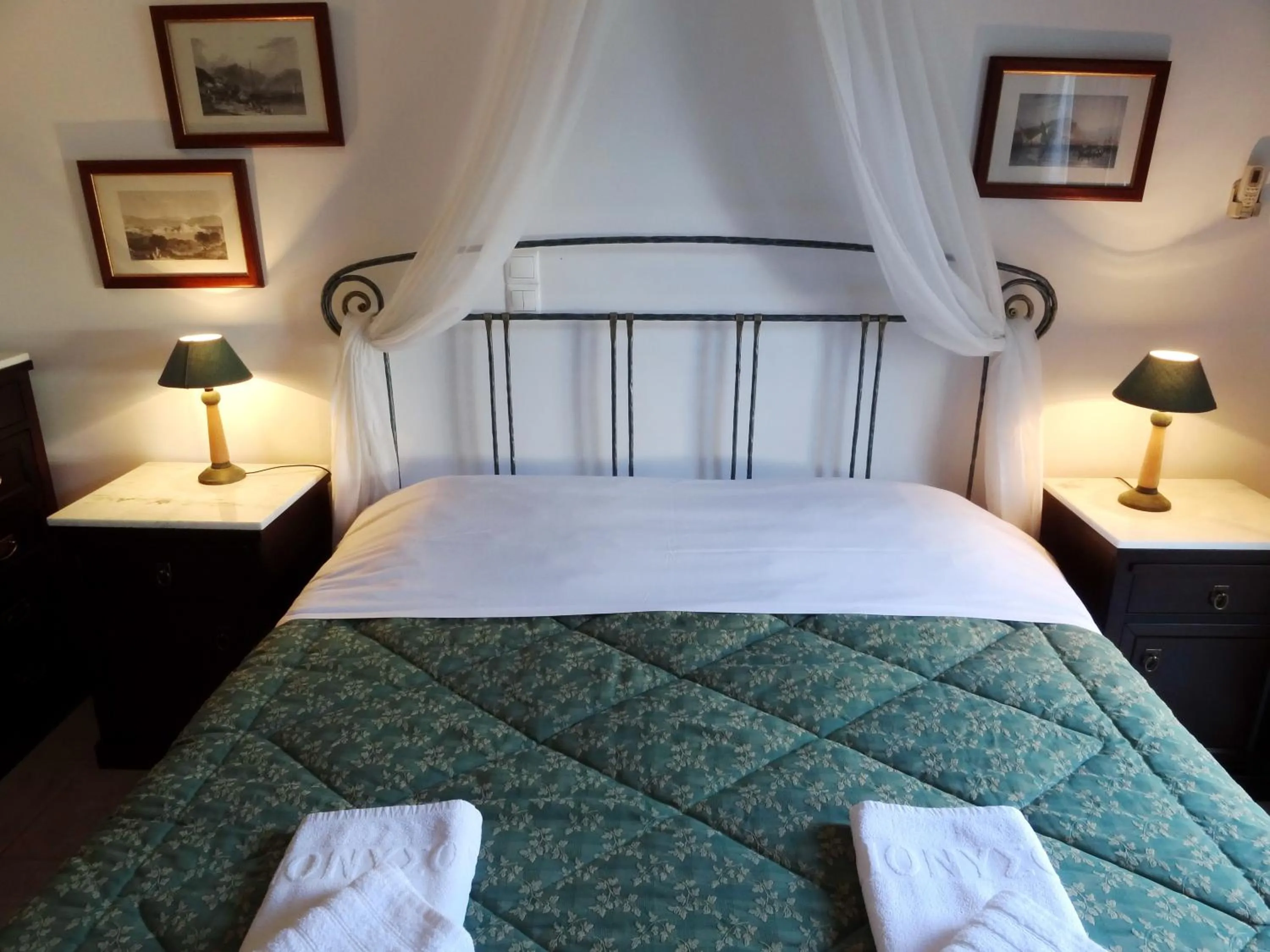 Decorative detail, Bed in Dionysos Hotel