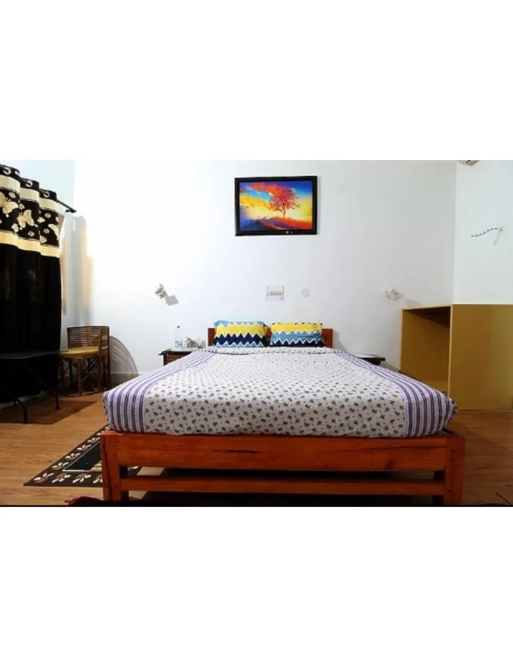 Bedroom, Bed in Tigers Villa, Tala Bandhavgarh