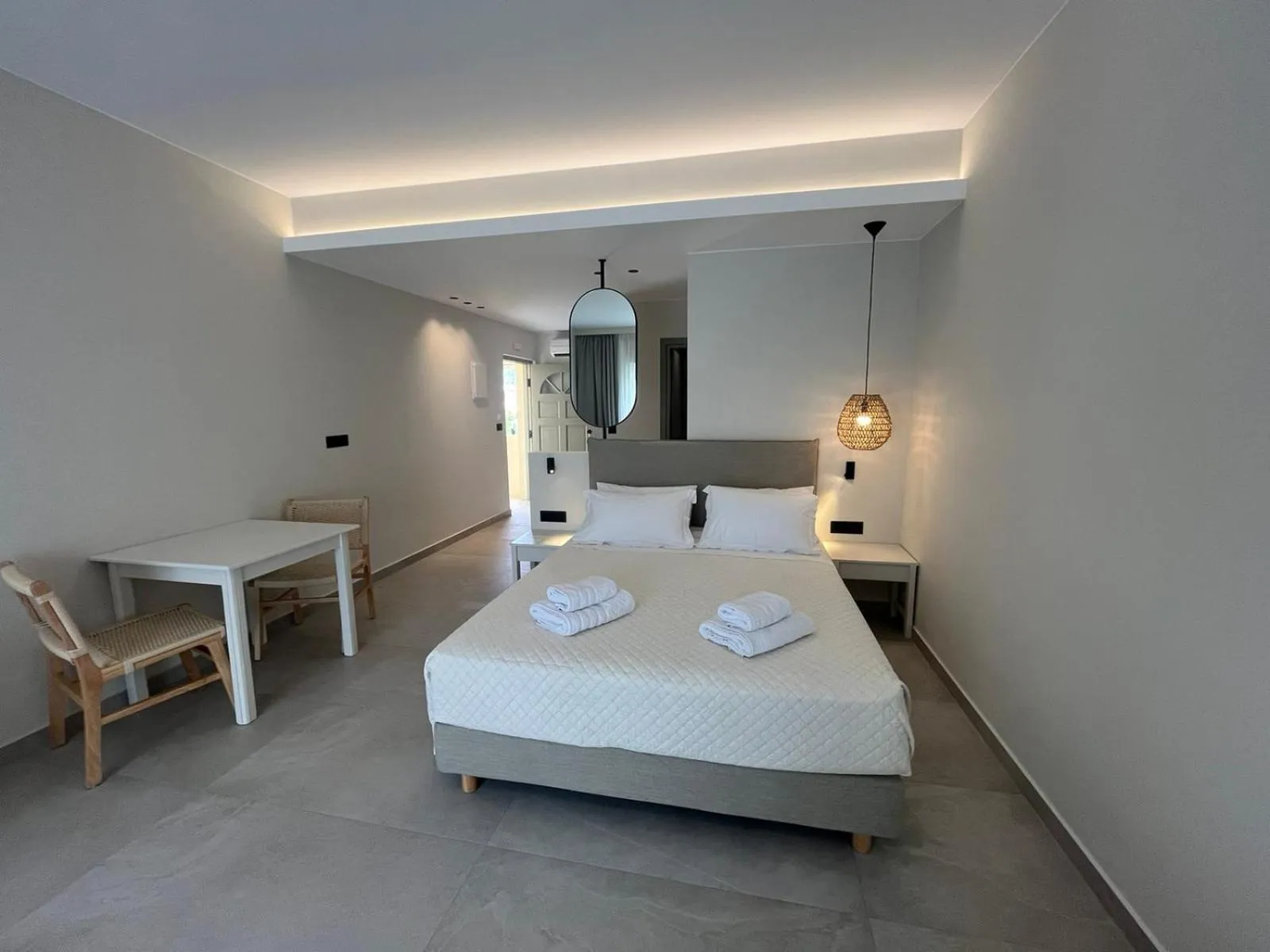 Photo of the whole room, Bed in Mediterranean Sea Top Floor