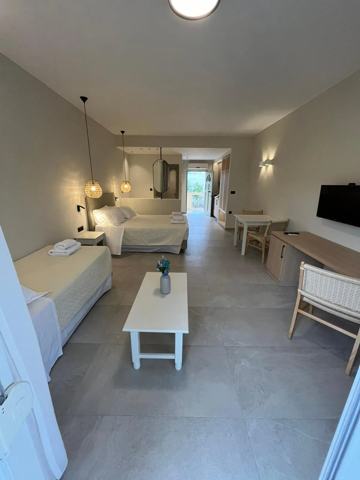 Photo of the whole room, Bed in Mediterranean Sea Top Floor