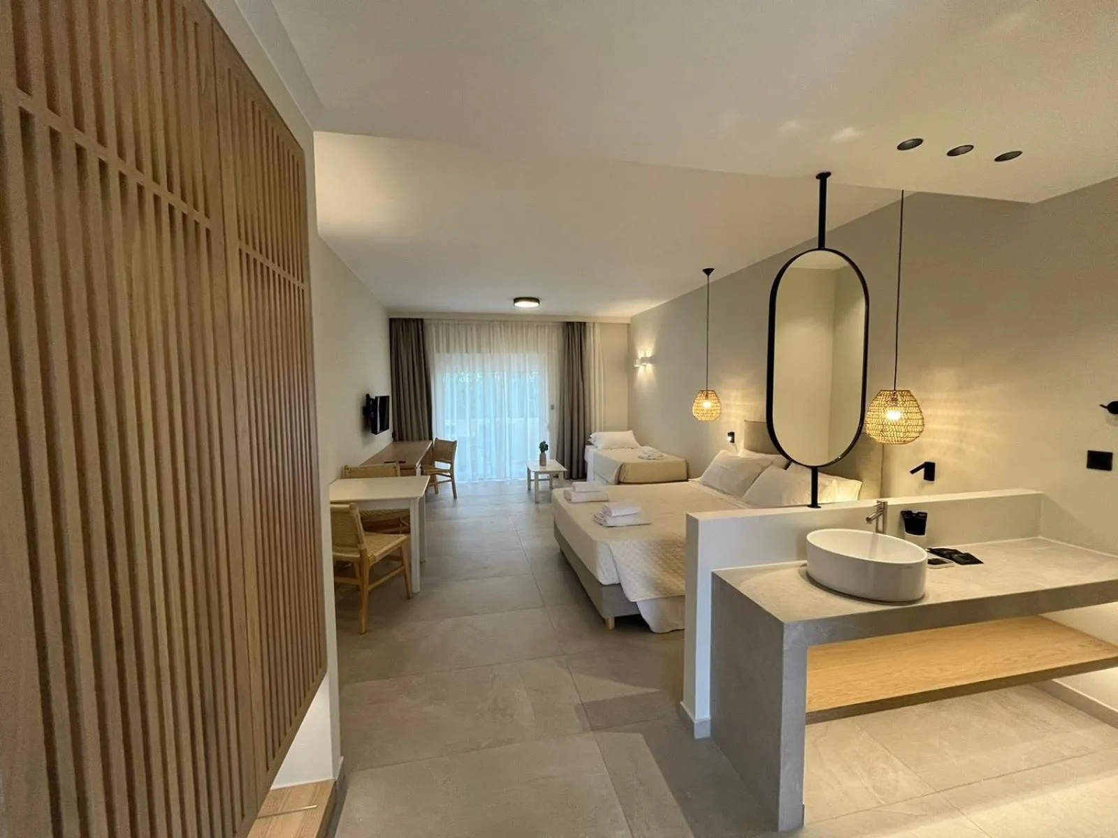 Photo of the whole room, Bed in Mediterranean Sea Top Floor