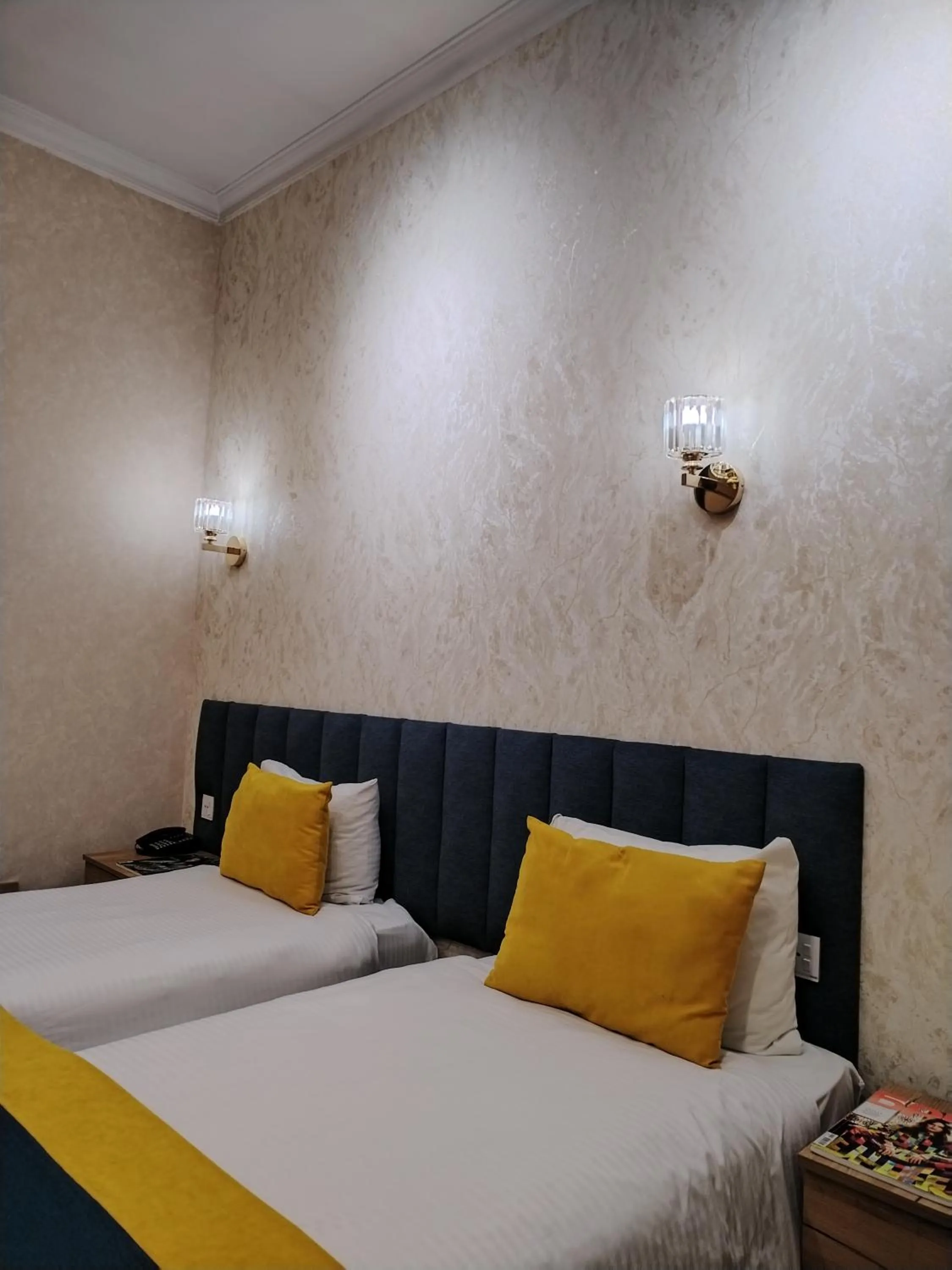 Bed in Pera Hotel Baku