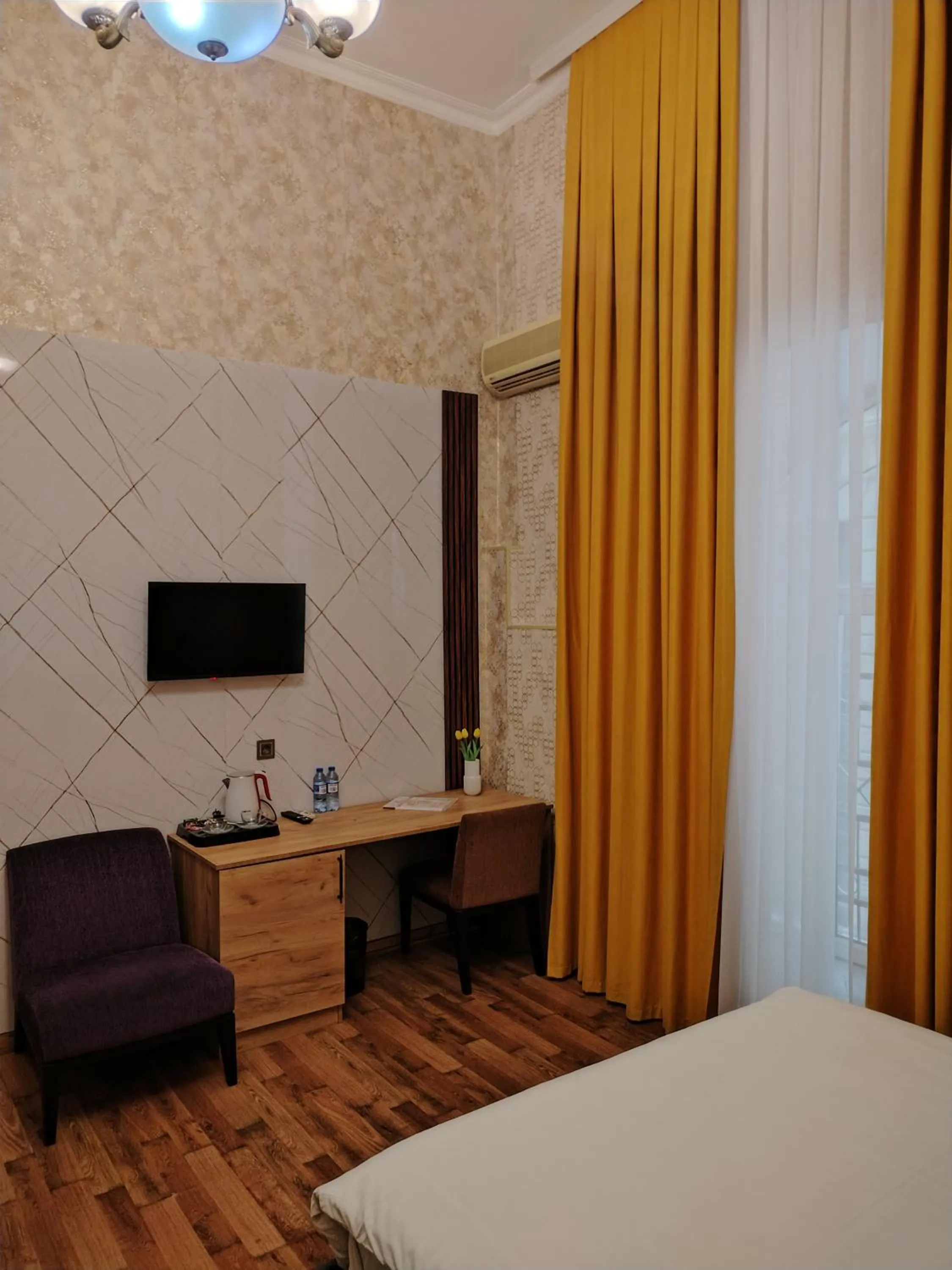 Bed in Pera Hotel Baku
