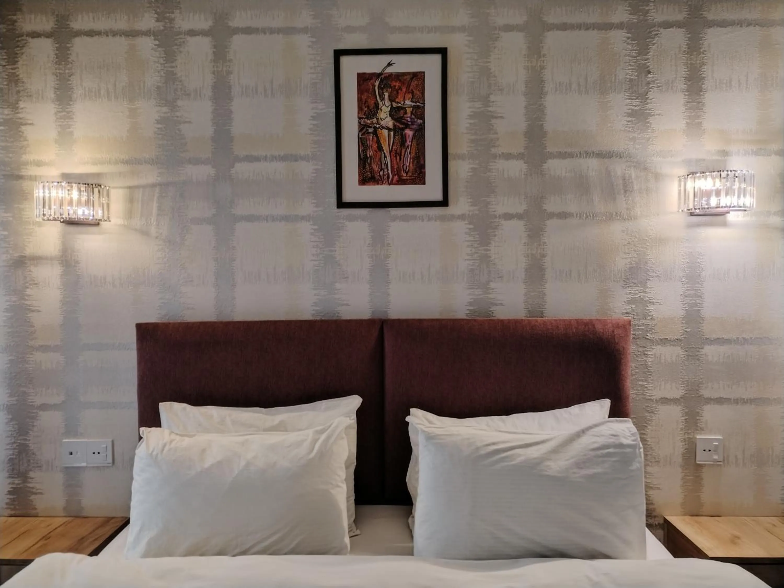 Bed in Pera Hotel Baku