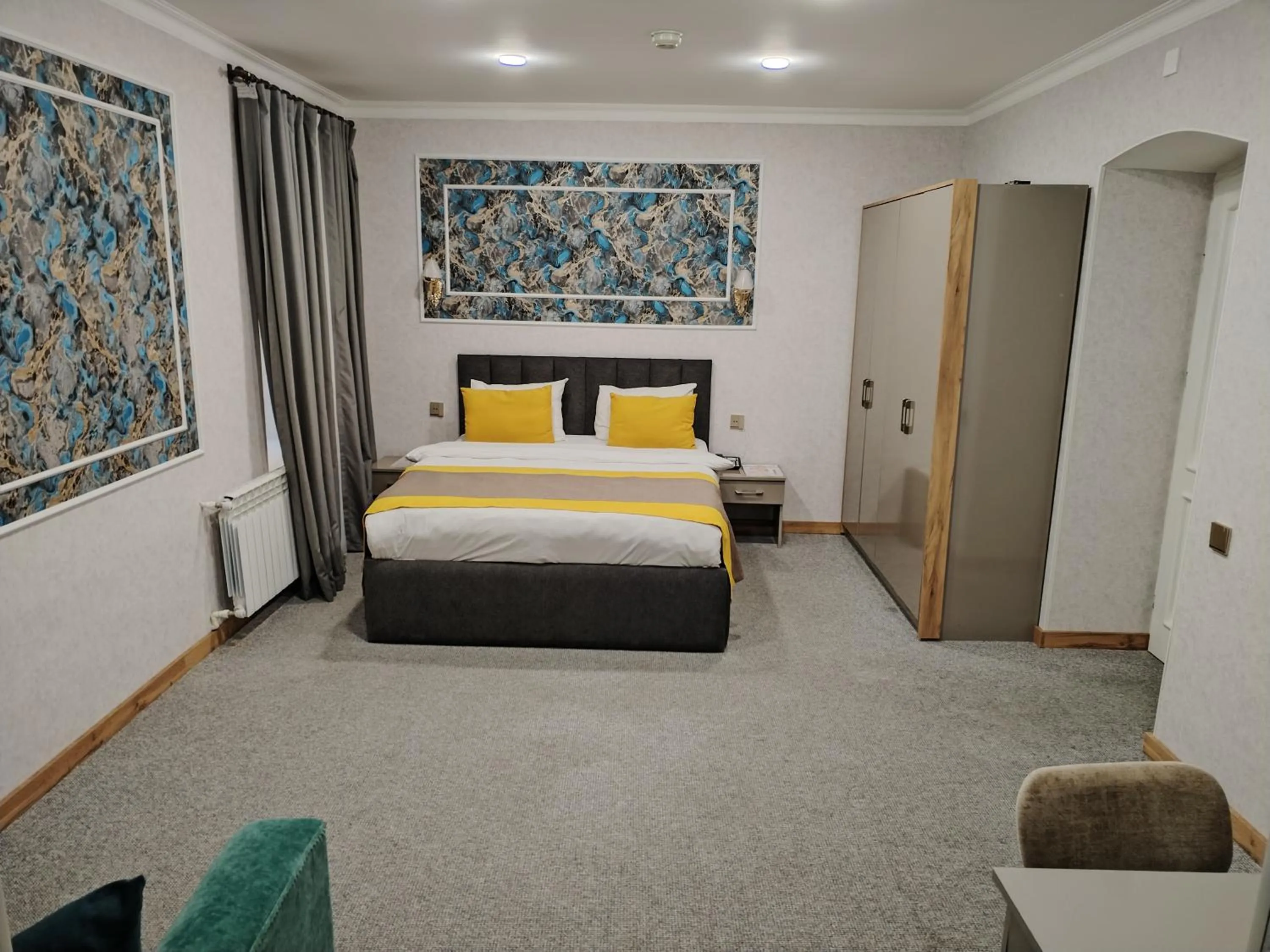 Bed in Pera Hotel Baku