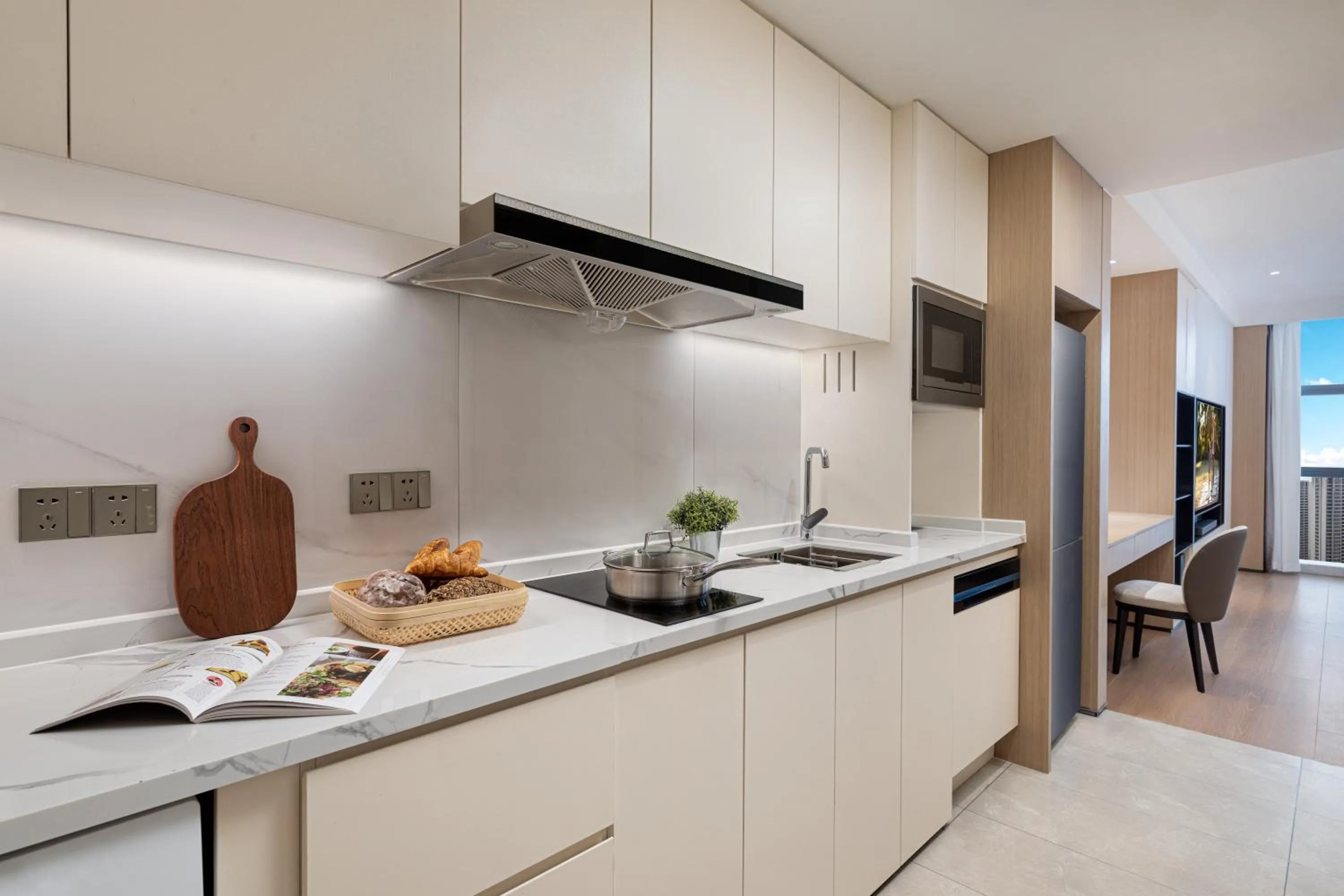 Kitchen or kitchenette in Somerset Taihu New City CBD Wuxi