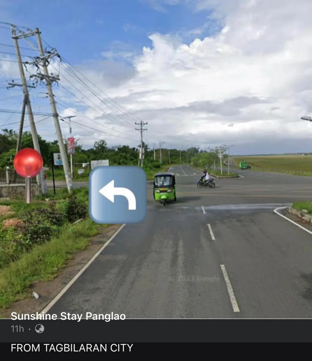 Location in Sunshine Stay Panglao