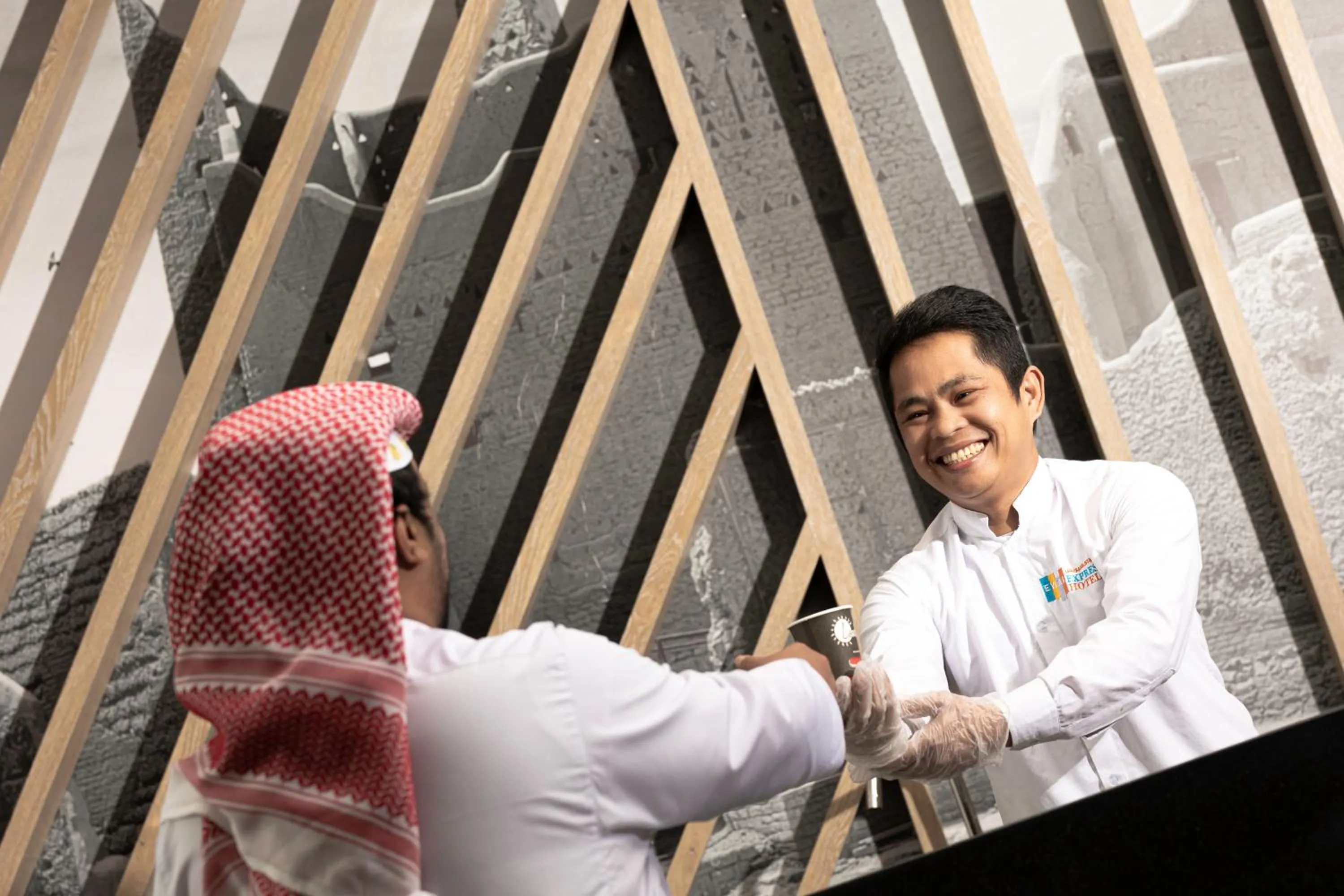 People in Ewaa Express Hotel - Al Jouf