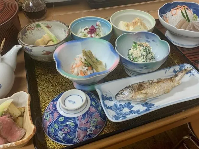 Food and drinks in Iya Kankou Ryokan