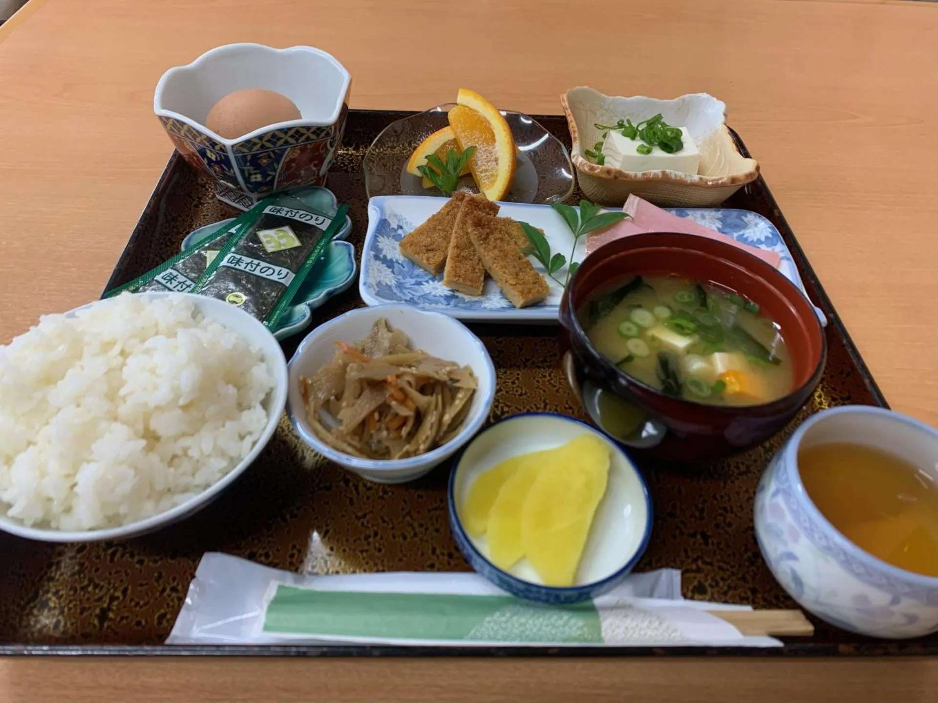 Breakfast in Iya Kankou Ryokan